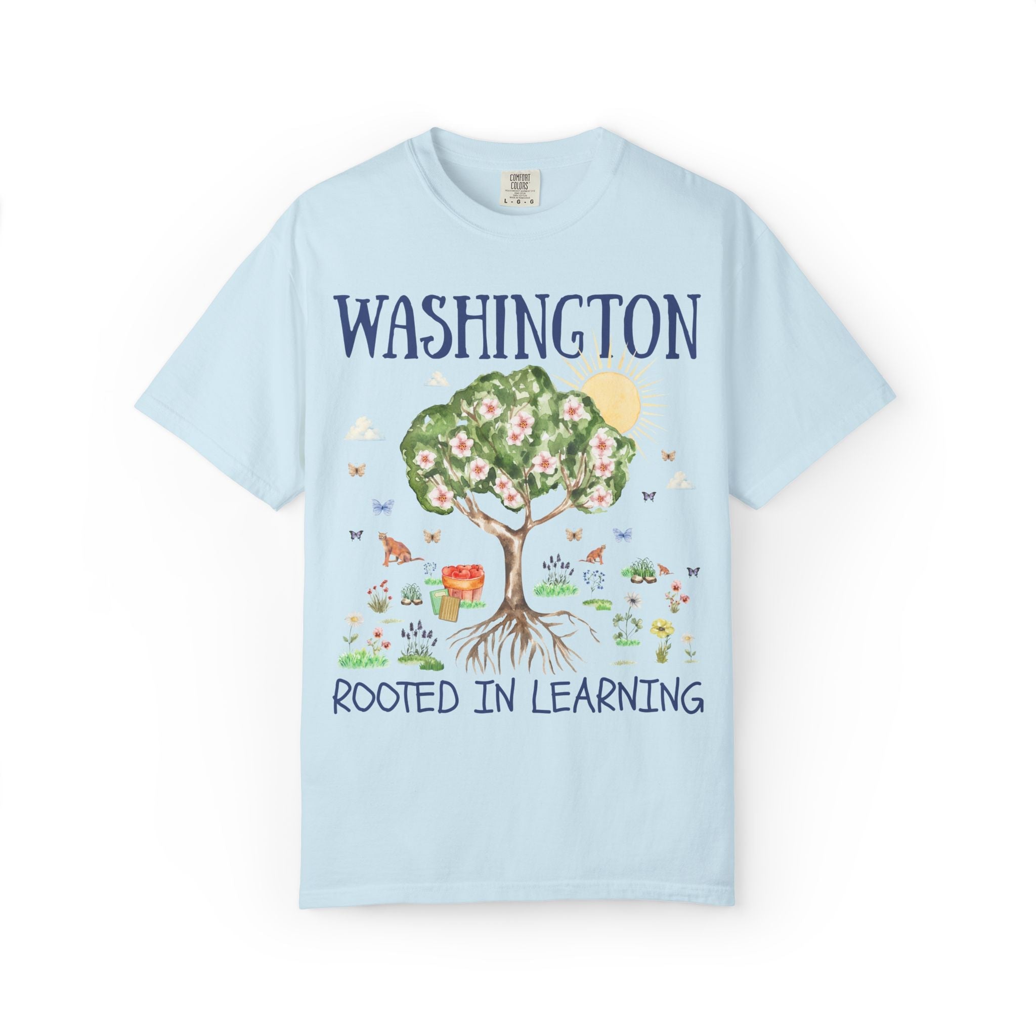 Washington Elementary School Tee Shirt: Rooted in Learning | FPS + Opal and June Tee Shirt, Fayetteville Public Schools - Opal and June