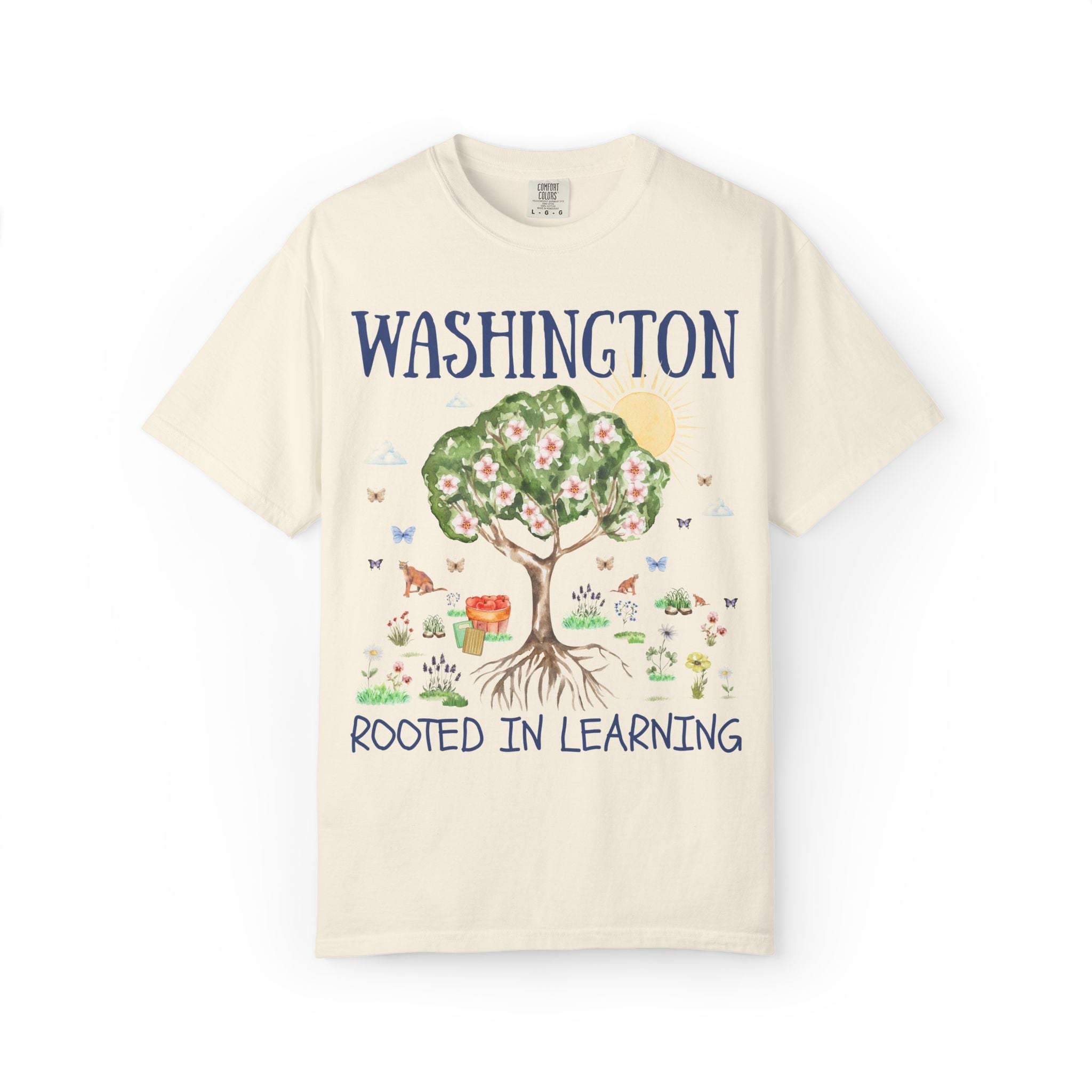 Washington Elementary School Tee Shirt: Rooted in Learning | FPS + Opal and June Tee Shirt, Fayetteville Public Schools - Opal and June
