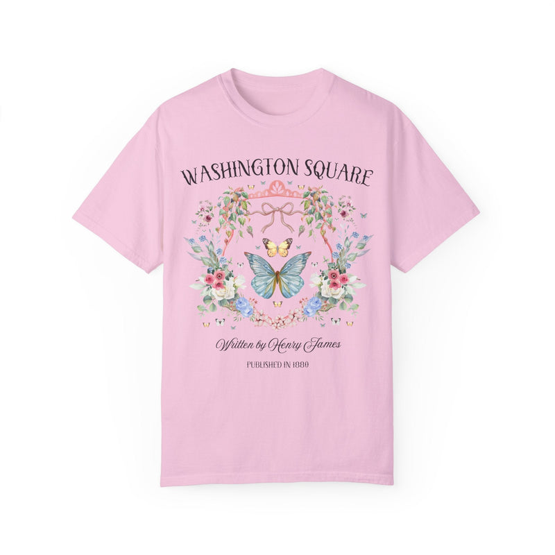 Washington Square by Henry James: Classic American Literature, 19th Century Novel, Humanities Major Gift, Floral Bookish Tee for Librarian - Opal and June