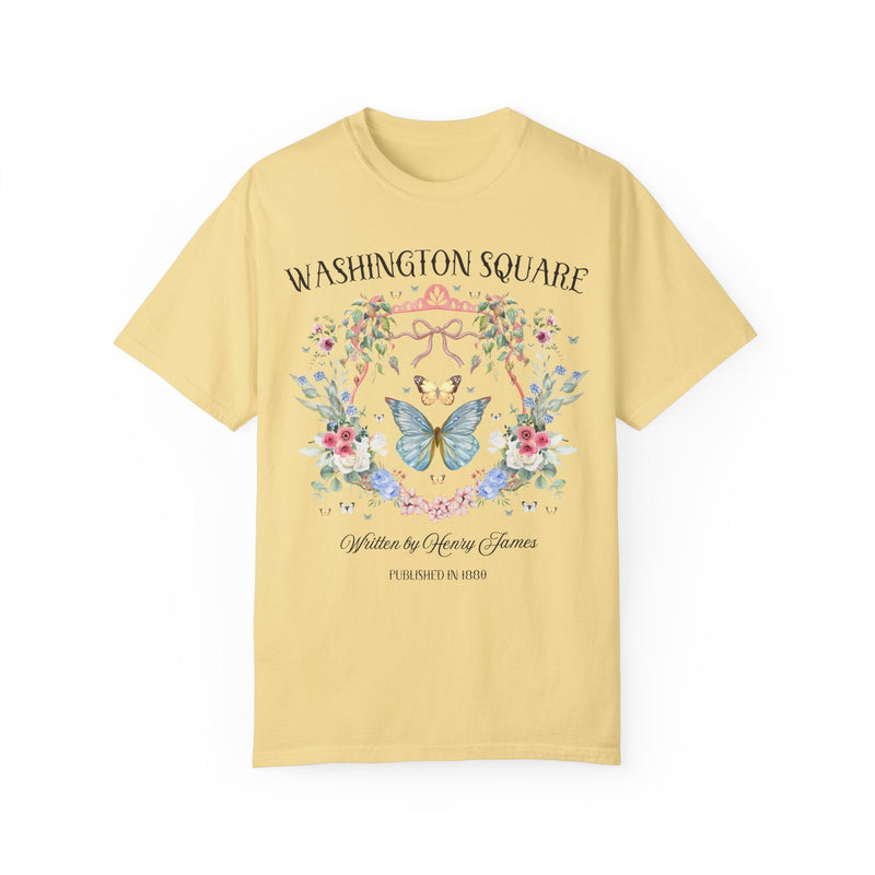 Washington Square by Henry James: Classic American Literature, 19th Century Novel, Humanities Major Gift, Floral Bookish Tee for Librarian - Opal and June