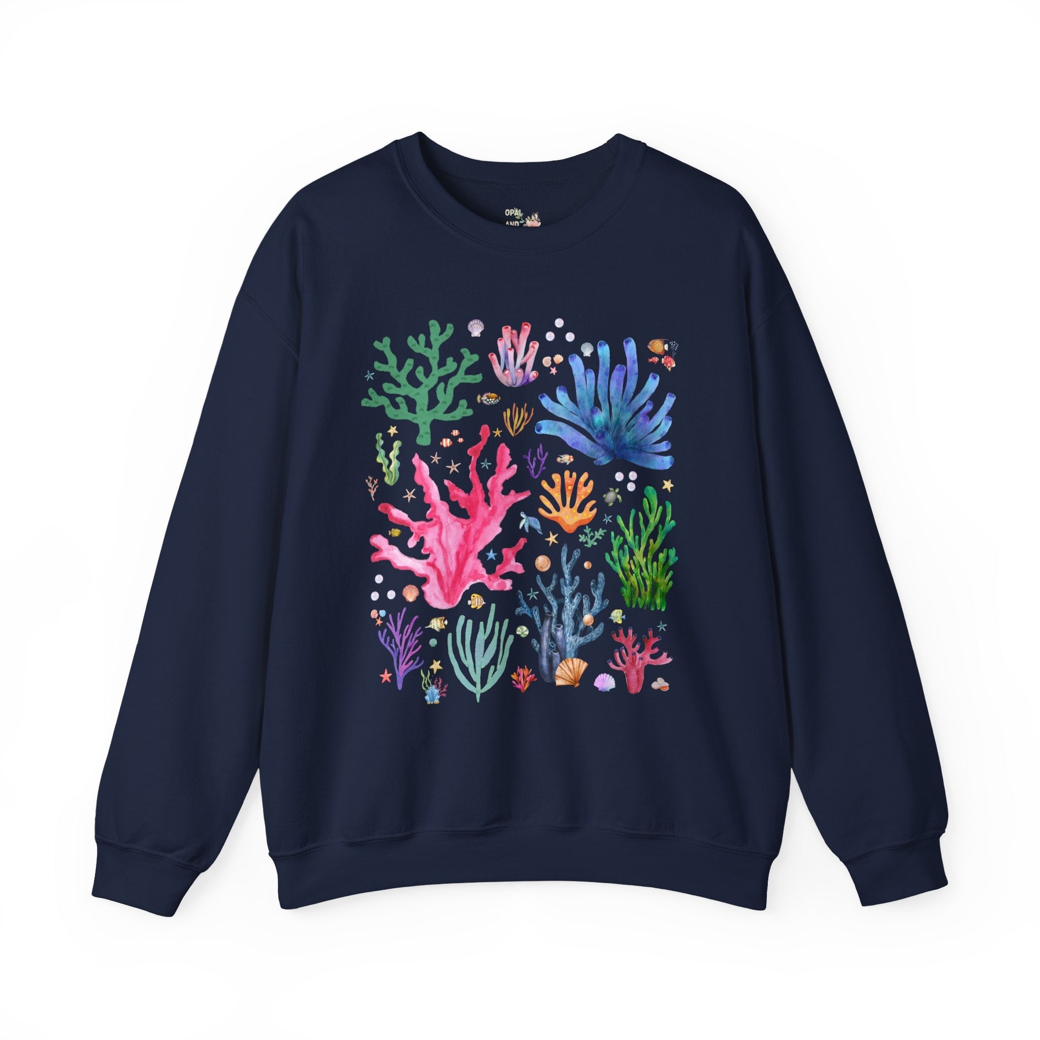 Watercolor Ocean Coral - Opal and June