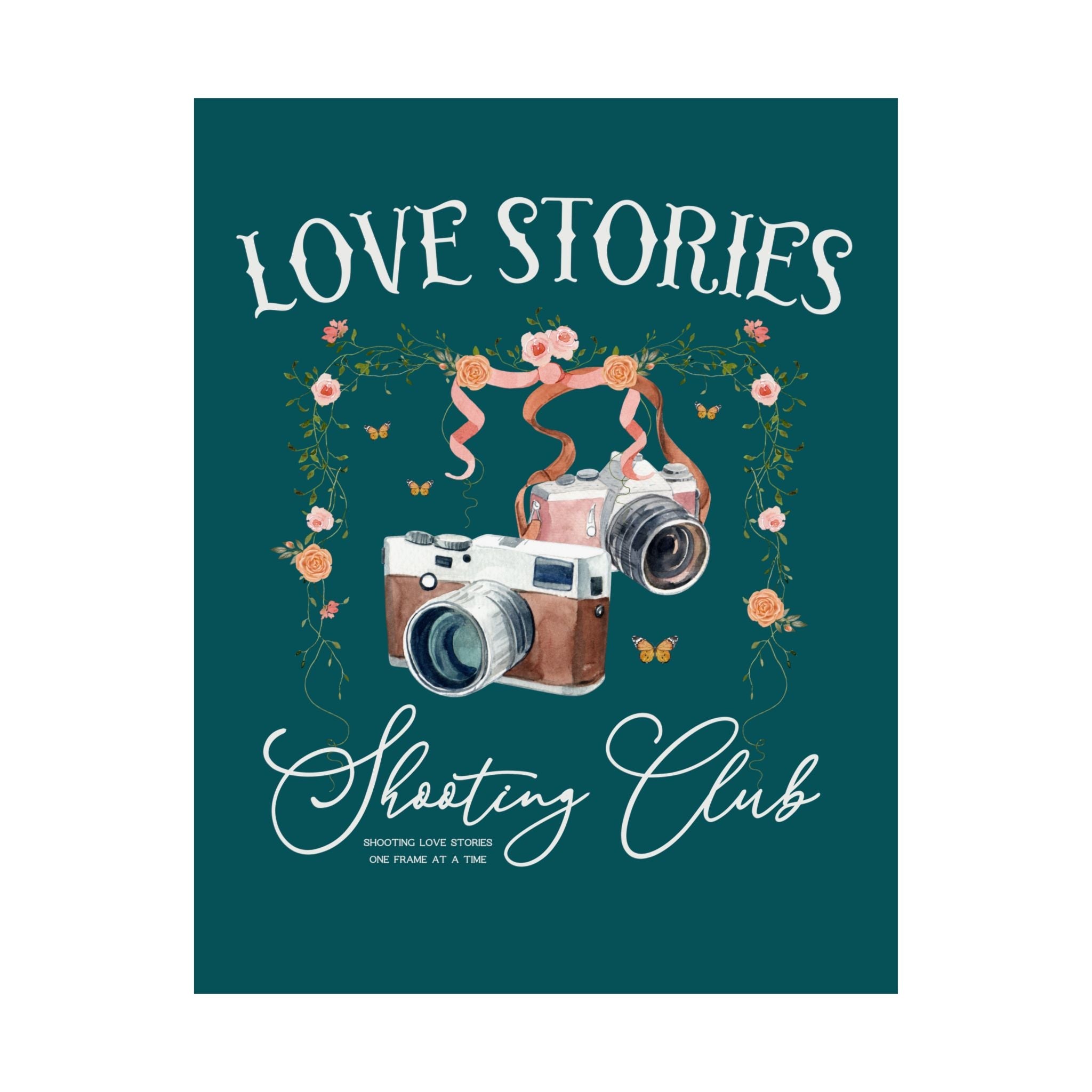 Wedding Photographer Gift for Elopement Photographer or Photography Major, Floral Cottagecore Poster for Artist, Photographer Friend - Opal and June