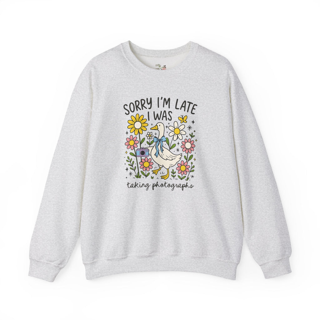 Wedding Photographer Sweatshirt for Animal Lover Who Loves Flowers, Photography Major, Cottagecore Silly Goose Shirt, Mom Who Loves Photos - Opal and June