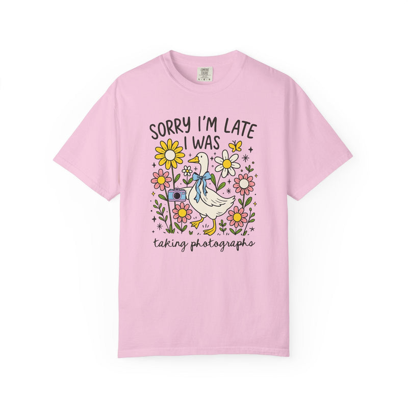 Wedding Photographer Tee Shirt for Animal Lover Who Loves Flowers, Photography Major Gift, Cottagecore Silly Goose Tee, Mom Who Loves Photos - Opal and June