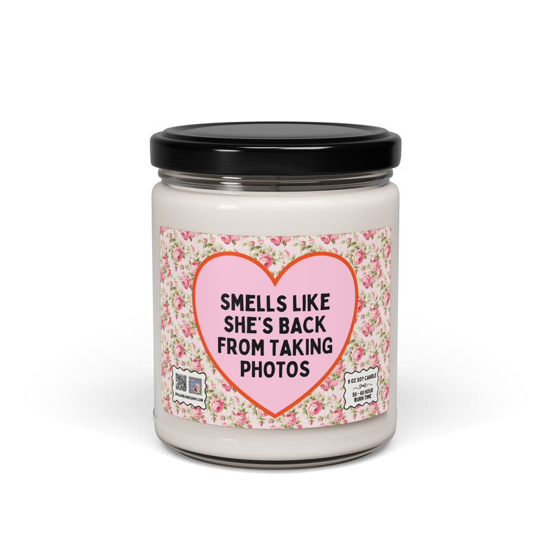 Wedding Photographer Thank You Gift: 9 Oz Soy Candle for Photo Major or Family Photographer, New Business Owner Congratulations Present - Opal and June