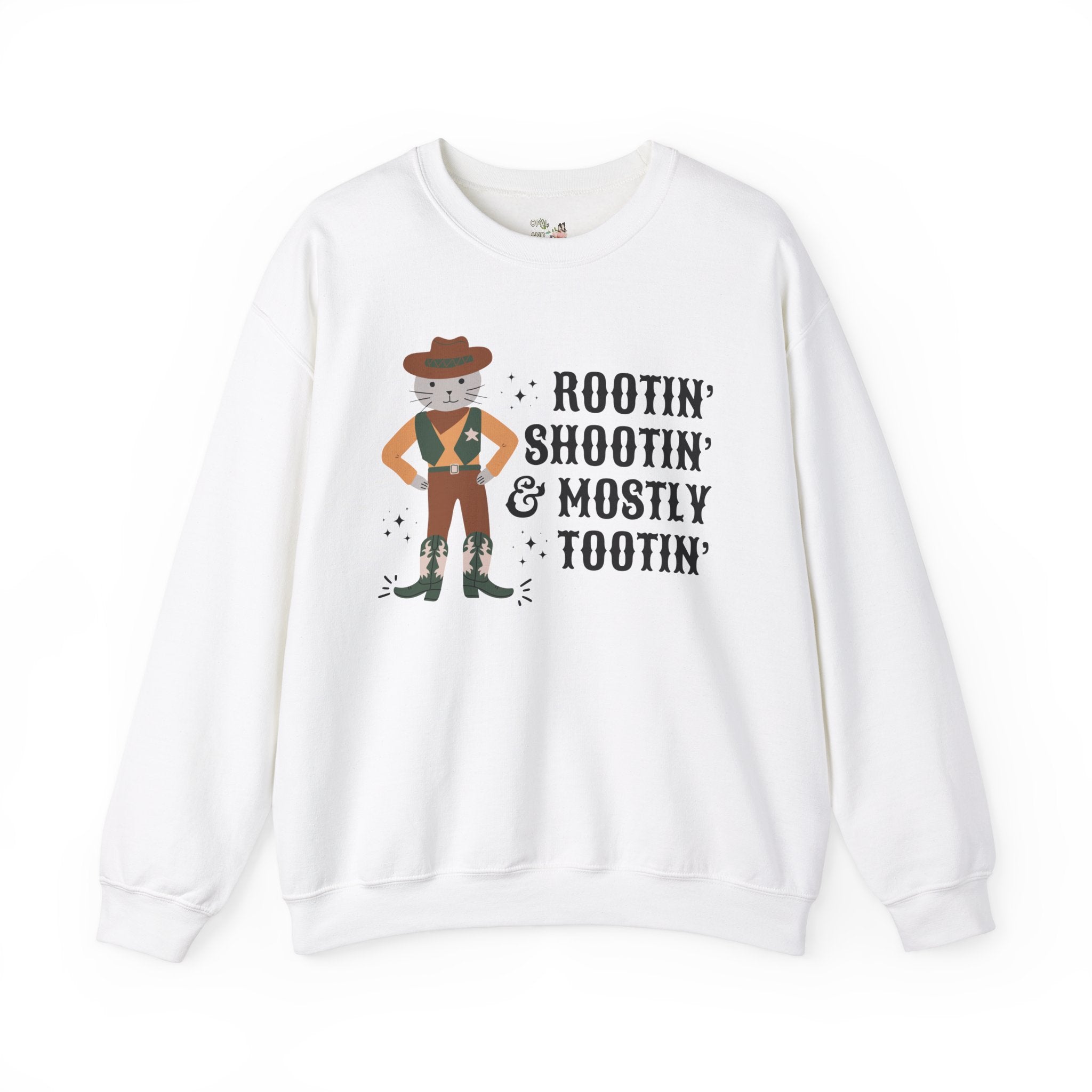 Weirdcore Western Sweatshirt, Funny Saying for Cat Lover: Silly Cat Mom or Cat Dad T-Shirt with Stars, Rodeo Cowboy Embarrassing Silly Gift - Opal and June