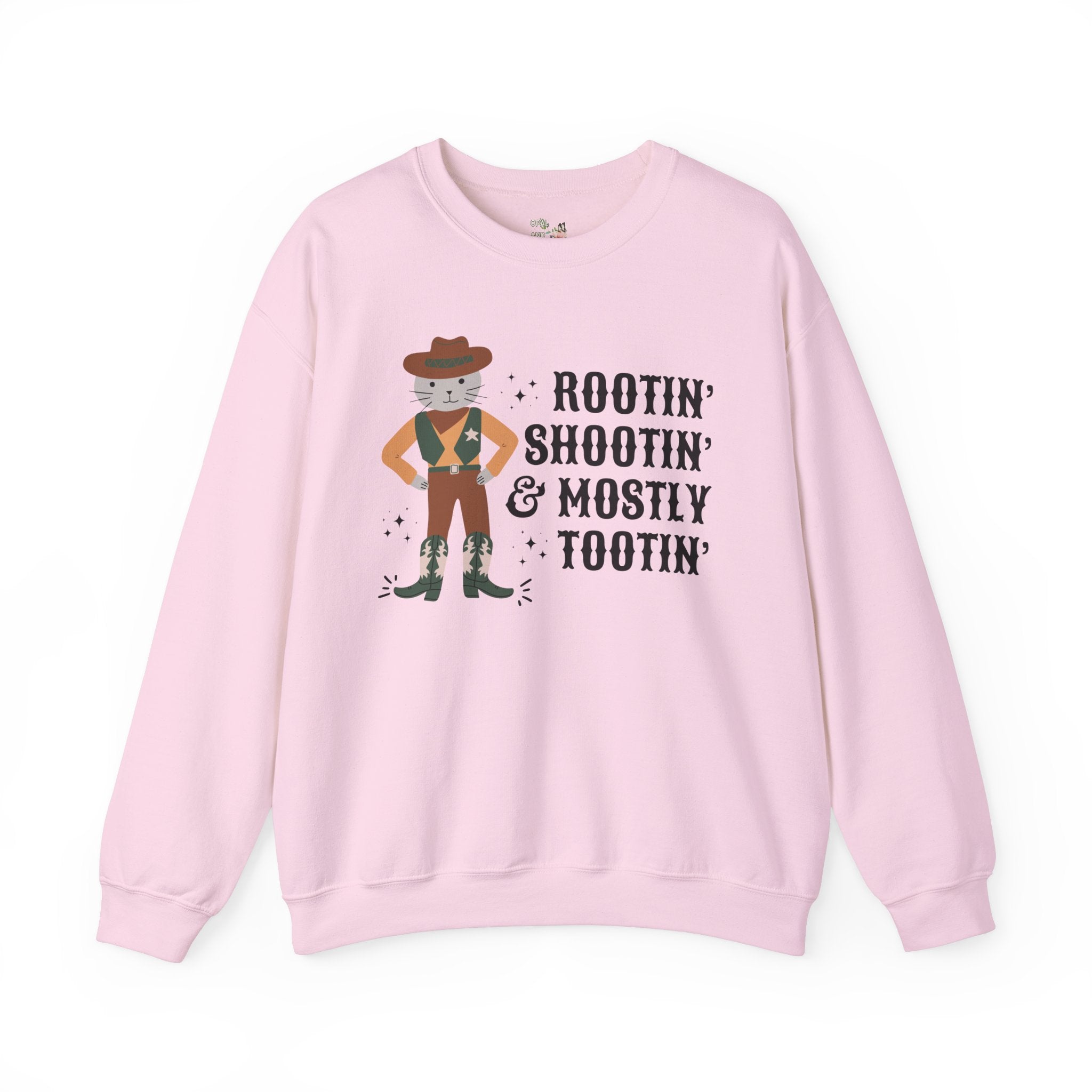 Weirdcore Western Sweatshirt, Funny Saying for Cat Lover: Silly Cat Mom or Cat Dad T-Shirt with Stars, Rodeo Cowboy Embarrassing Silly Gift - Opal and June