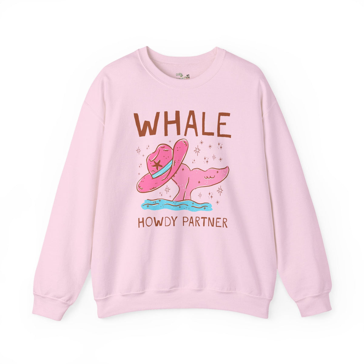 Whale Howdy Partner Sweatshirt - Opal and June
