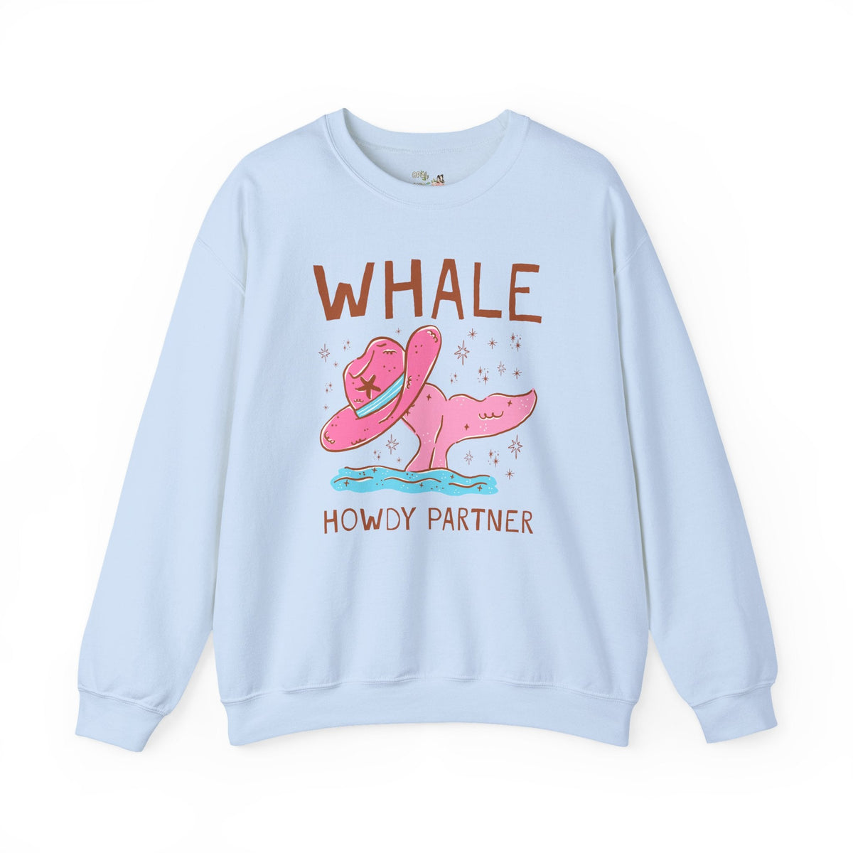 Whale Howdy Partner Sweatshirt - Opal and June