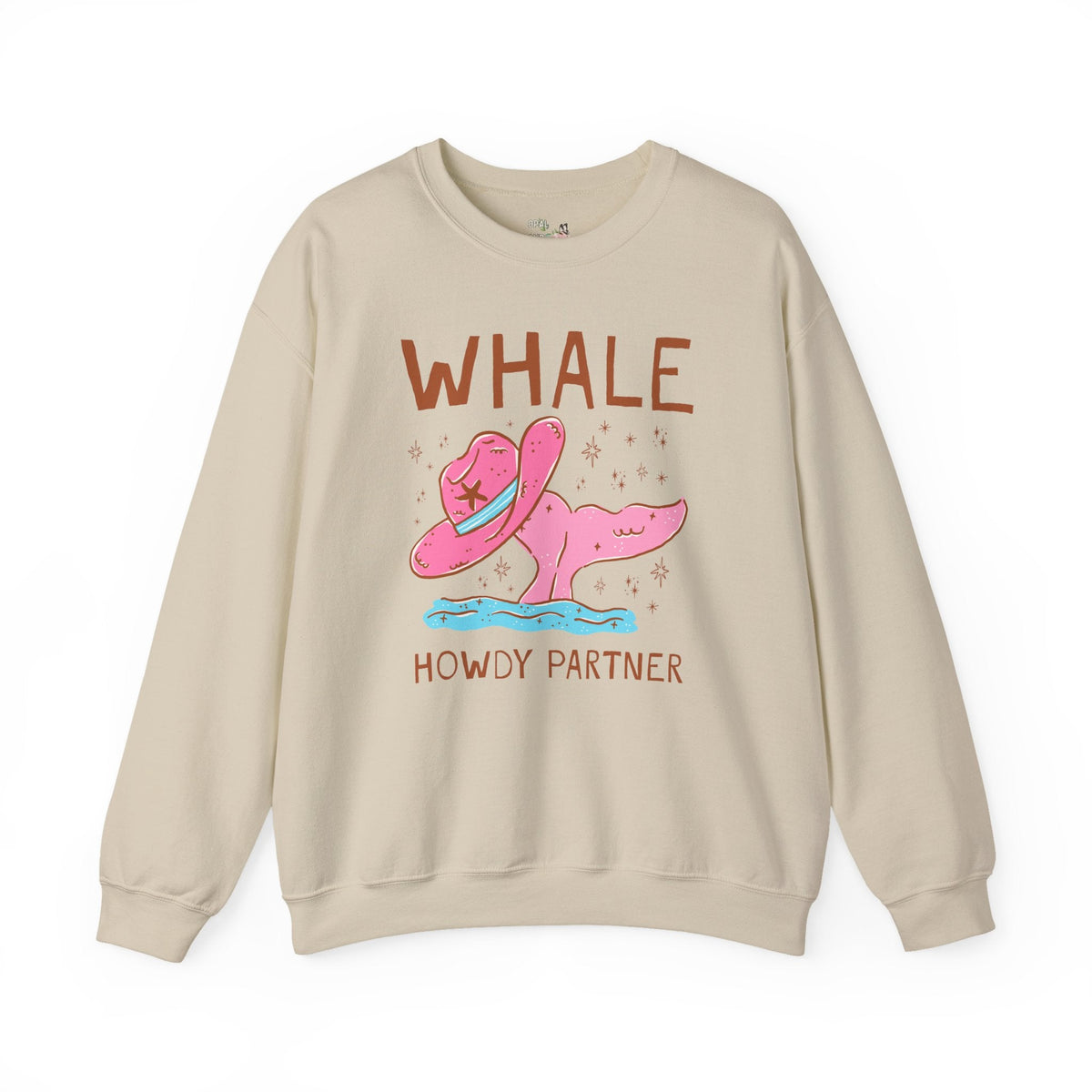 Whale Howdy Partner Sweatshirt - Opal and June