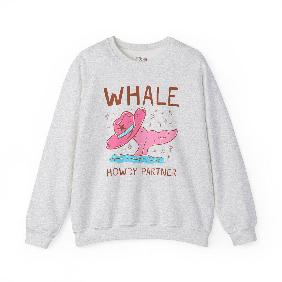 Whale Howdy Partner Sweatshirt - Opal and June