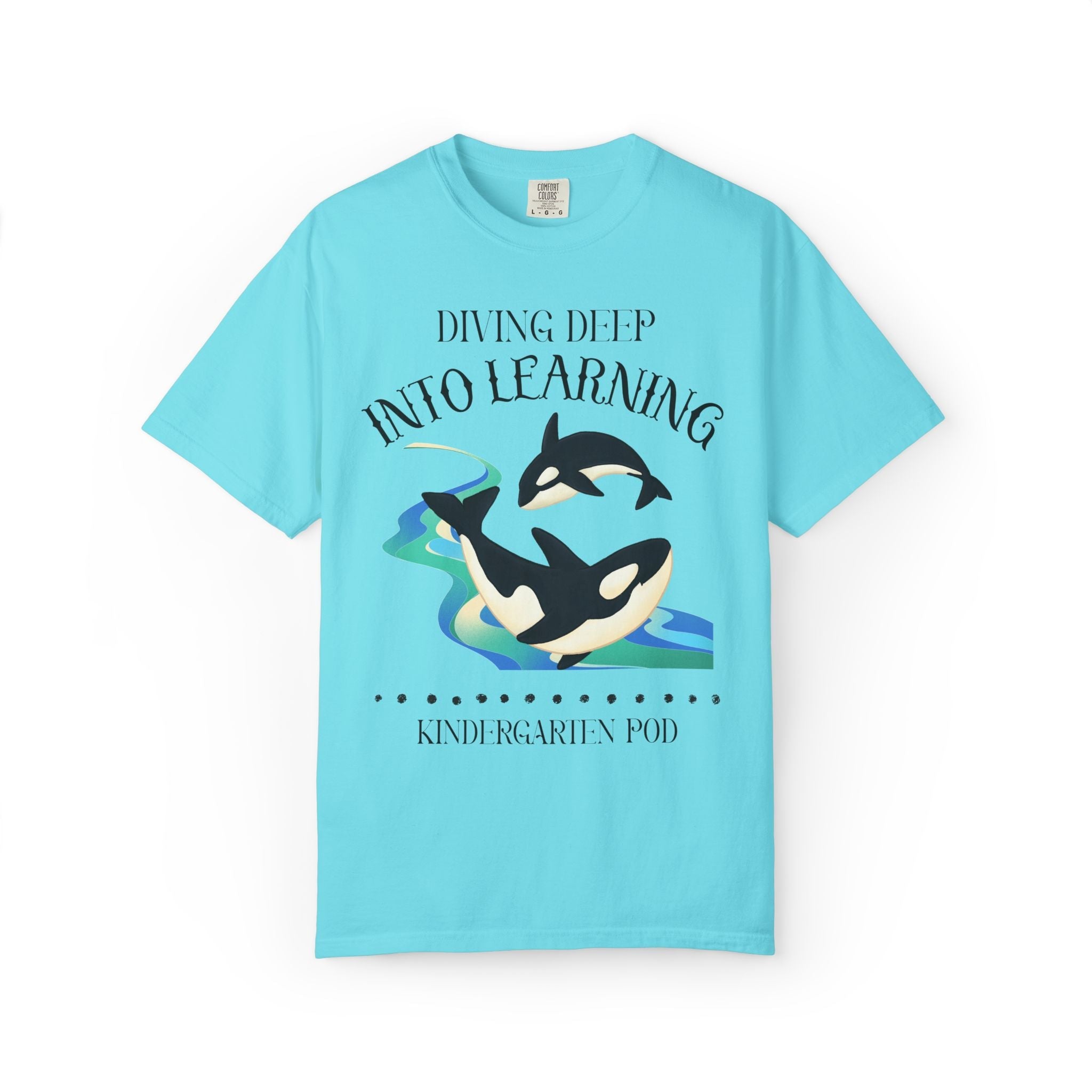Whale Teacher Tee Shirt: Matching Animal Lover Orca Whale Tee for Elementary School Teachers and Office Staff, Grade Level Back to School T - Opal and June