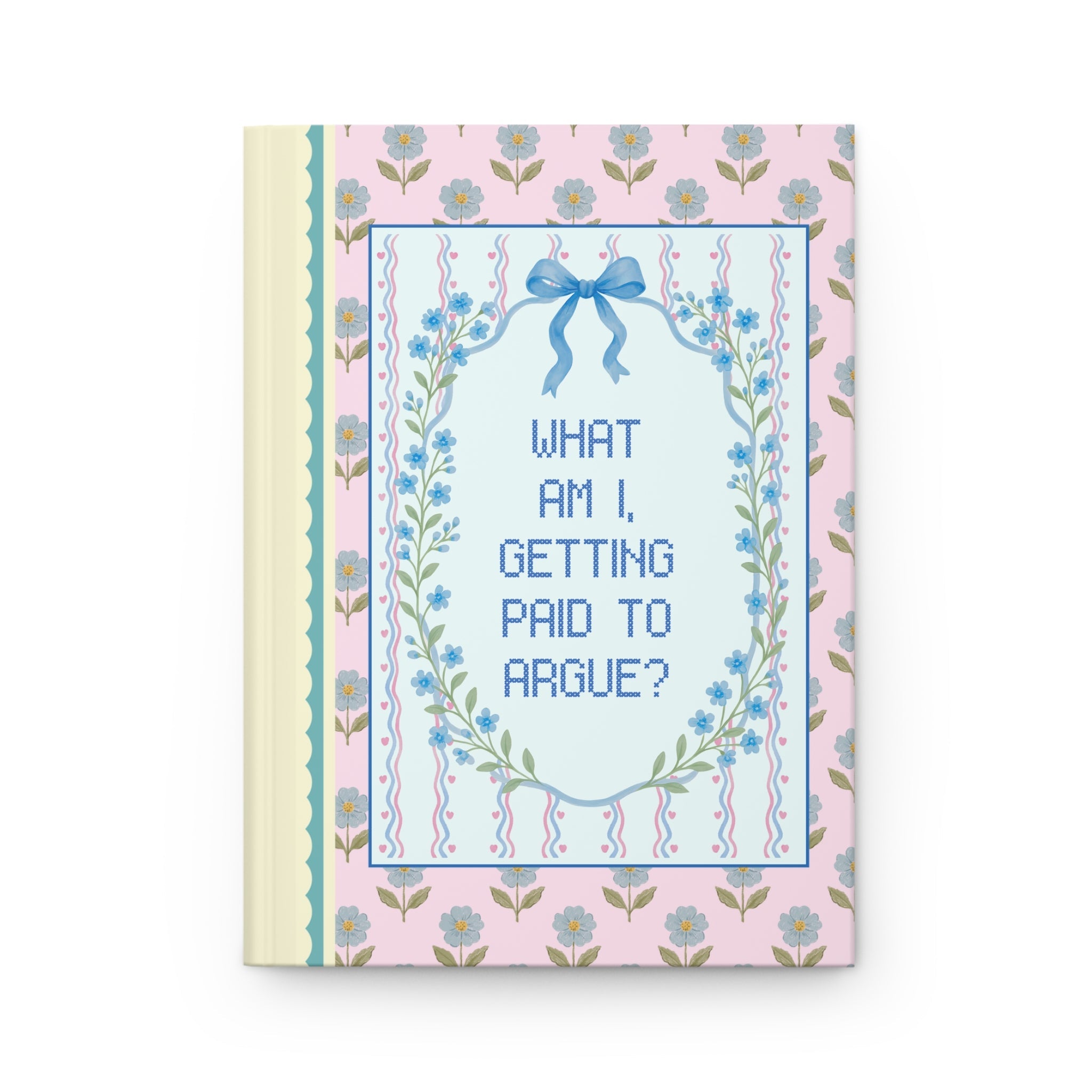 What Am I, Getting Paid to Argue Notebook for Law School Graduation Gift, Silly Colorful Maximalist Journal for Lawyer, 90s Throwback - Opal and June
