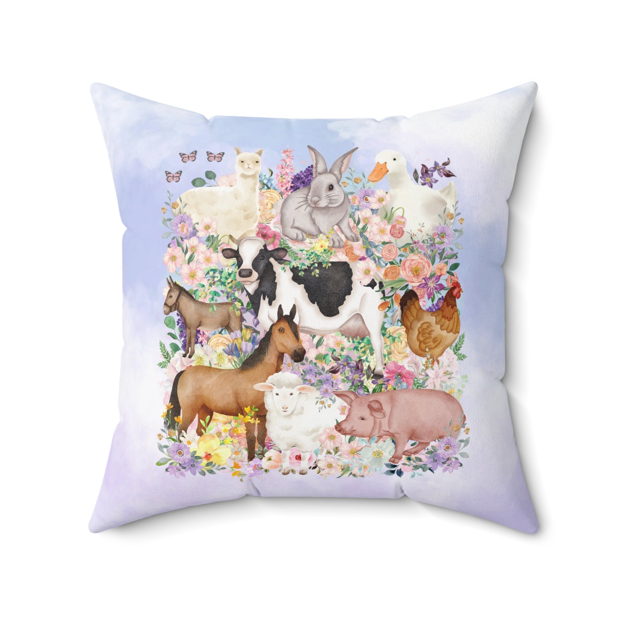 Whimsical Farm Animal Pillow - Opal and June