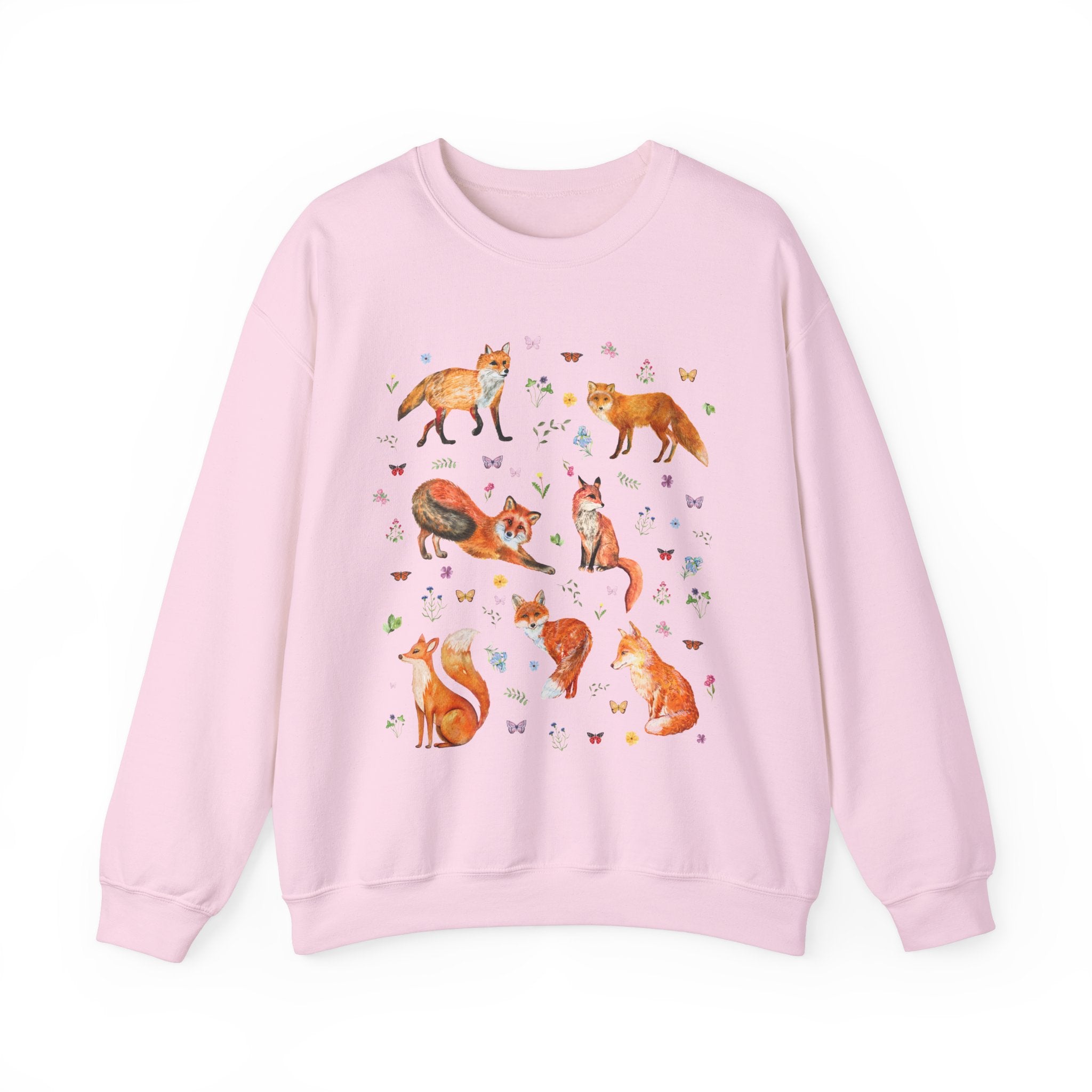 Whimsical Floral Fox Sweatshirt - Opal and June