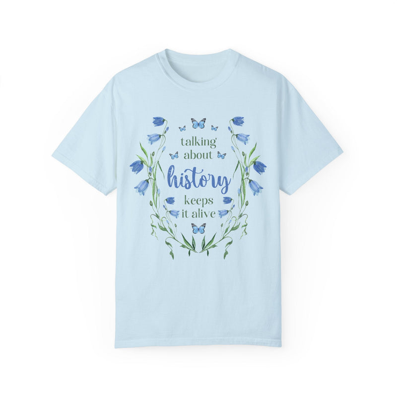 Whimsical History Shirt: Talk About History | Cottagecore Floral Tee for History Professor or History Major, Graduation Gift, History Lover - Opal and June