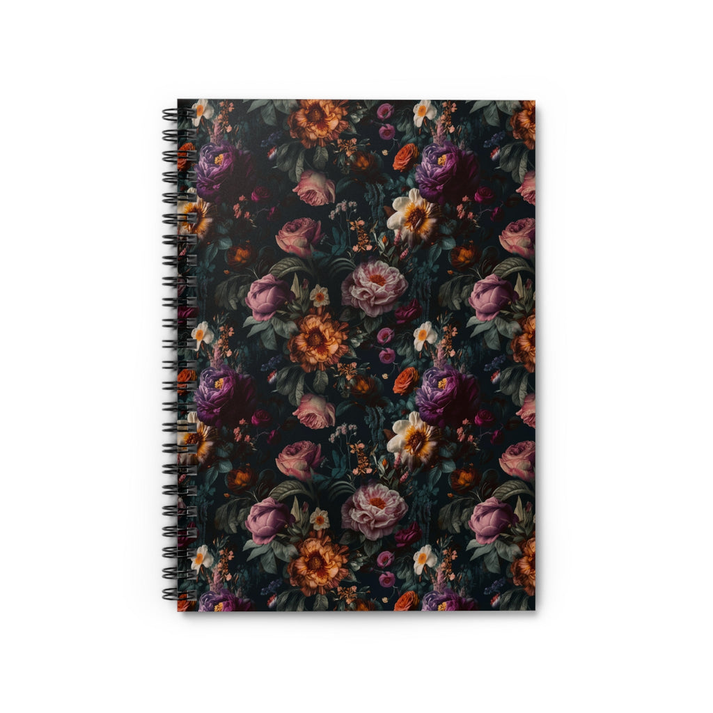 Whimsigoth Floral Notebook for Writer | Cute Gothic Journal with Flowers - Opal and June