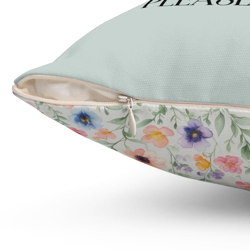 Whimsigoth Photographer Pillow for Photography Office or Studio: Photographs and Coffee, Floral Cottagecore Decor with Boho Butterflies - Opal and June