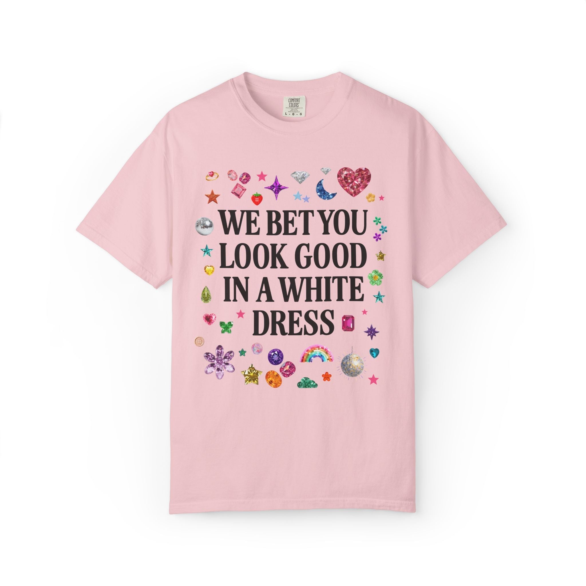 Whimsy Bachelorette Tee Shirt for Gem Themed Bachelorette Party: I Bet Y'all Look Good on the Dance Floor Matching Bridesmaid Weekend Tee - Opal and June
