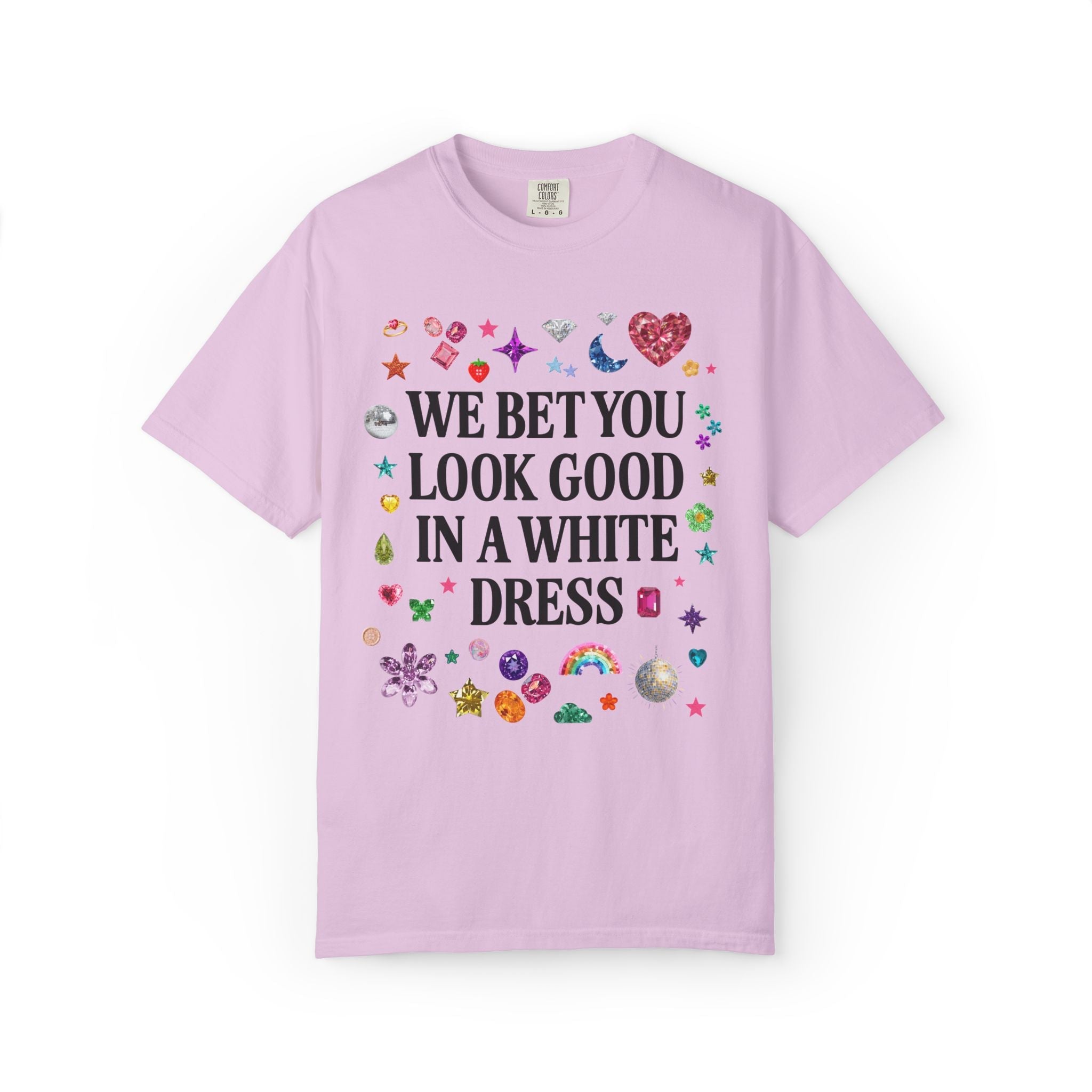 Whimsy Bachelorette Tee Shirt for Gem Themed Bachelorette Party: I Bet Y'all Look Good on the Dance Floor Matching Bridesmaid Weekend Tee - Opal and June