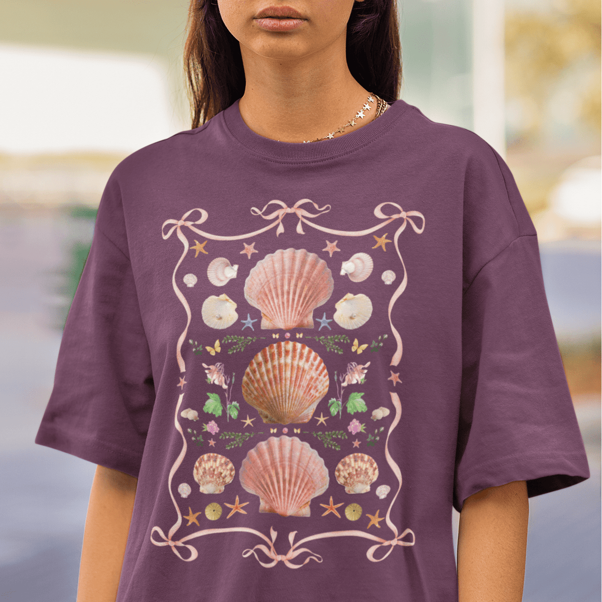 Whimsy Sea Shell T-Shirt - Opal and June