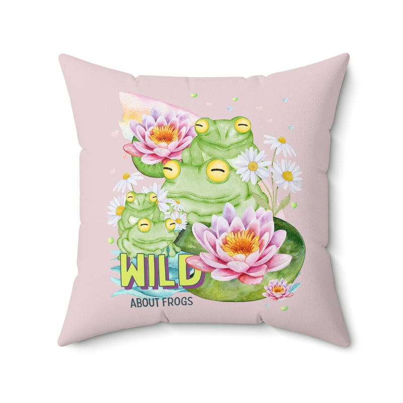 Wild About Frogs Pillow - Opal and June