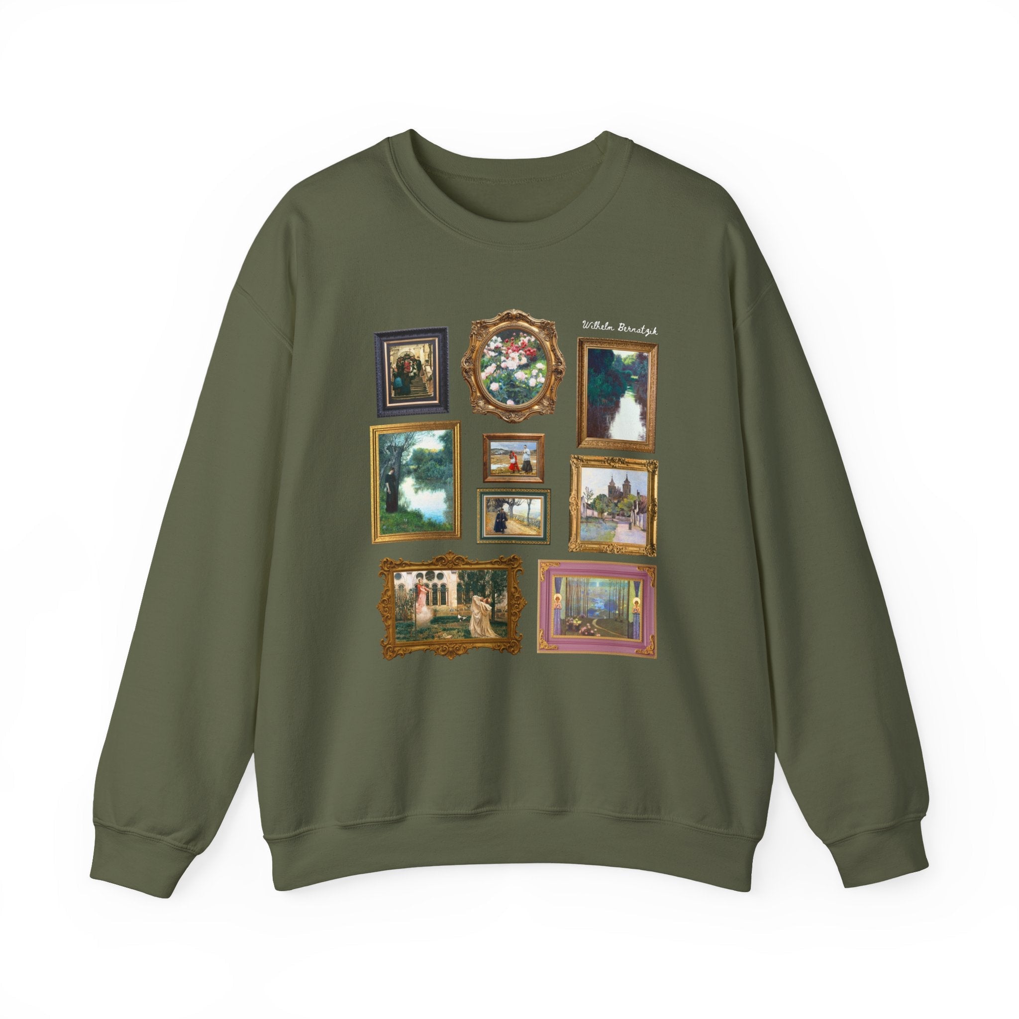 Wilhelm Bernatzik Art History Sweatshirt: Famous Paintings, European Art History, Austria - Hungary 19th Century Artist, Humanities Teacher - Opal and June
