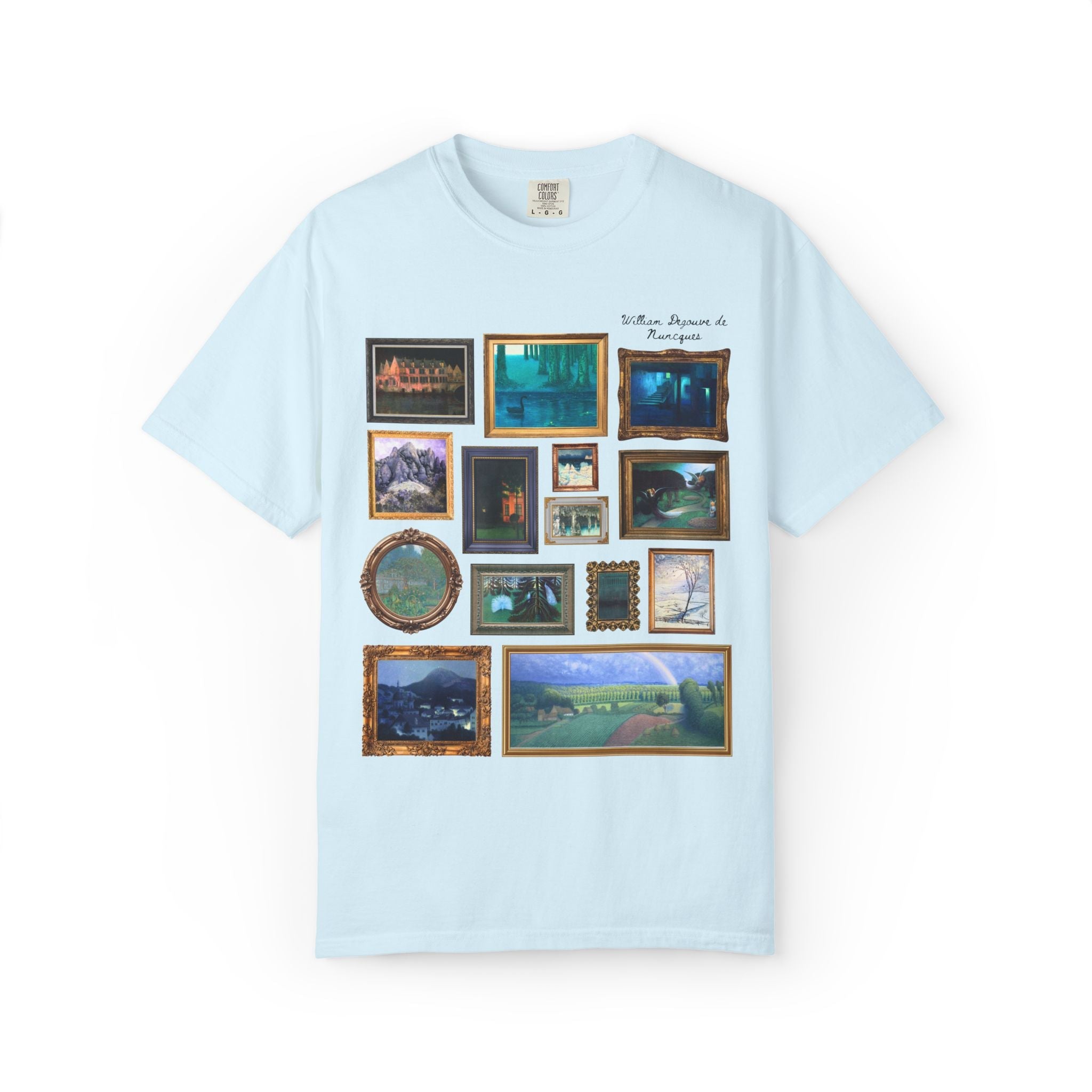 William Degouve de Nuncques Famous Painting Tee Shirt - Opal and June