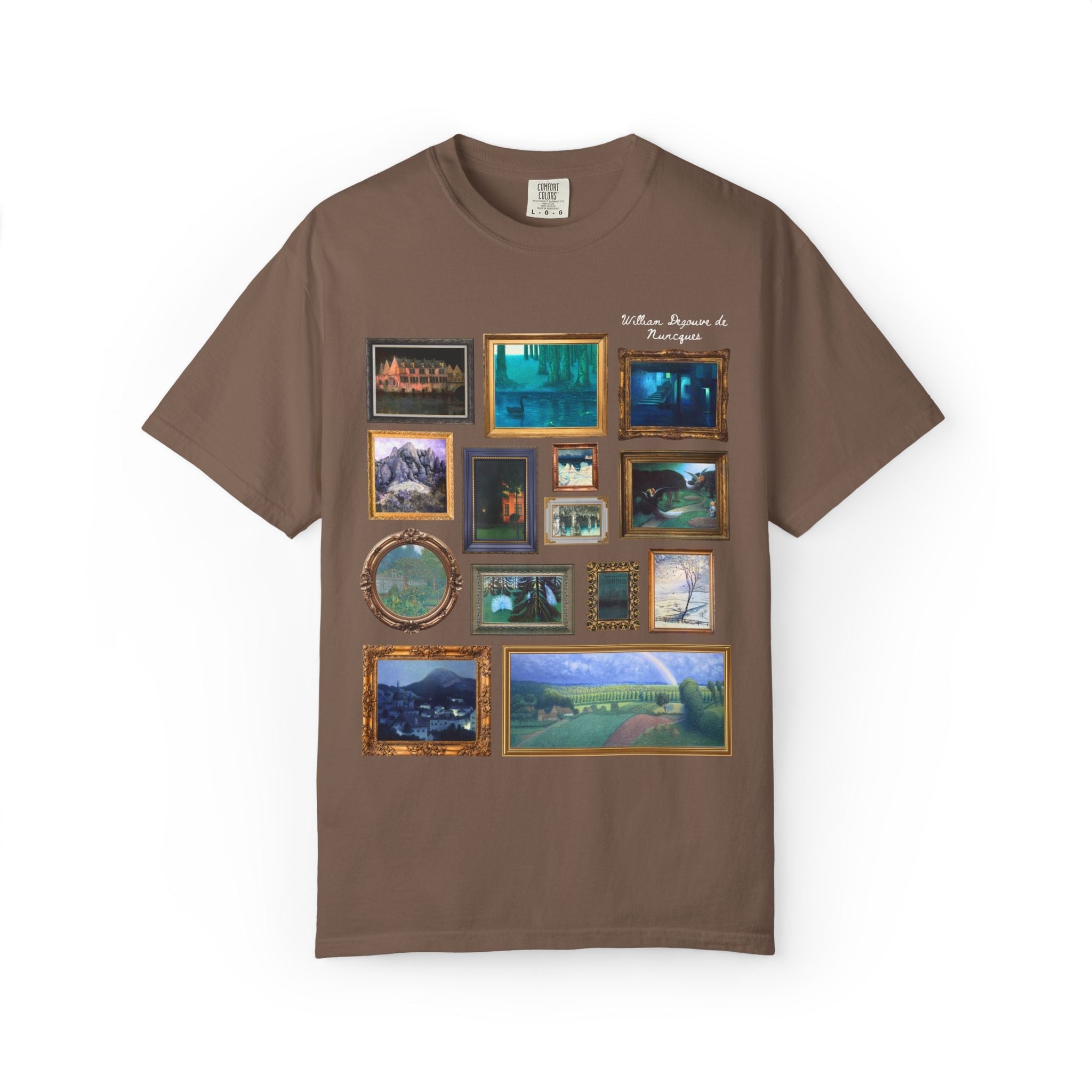 William Degouve de Nuncques Famous Painting Tee Shirt - Opal and June