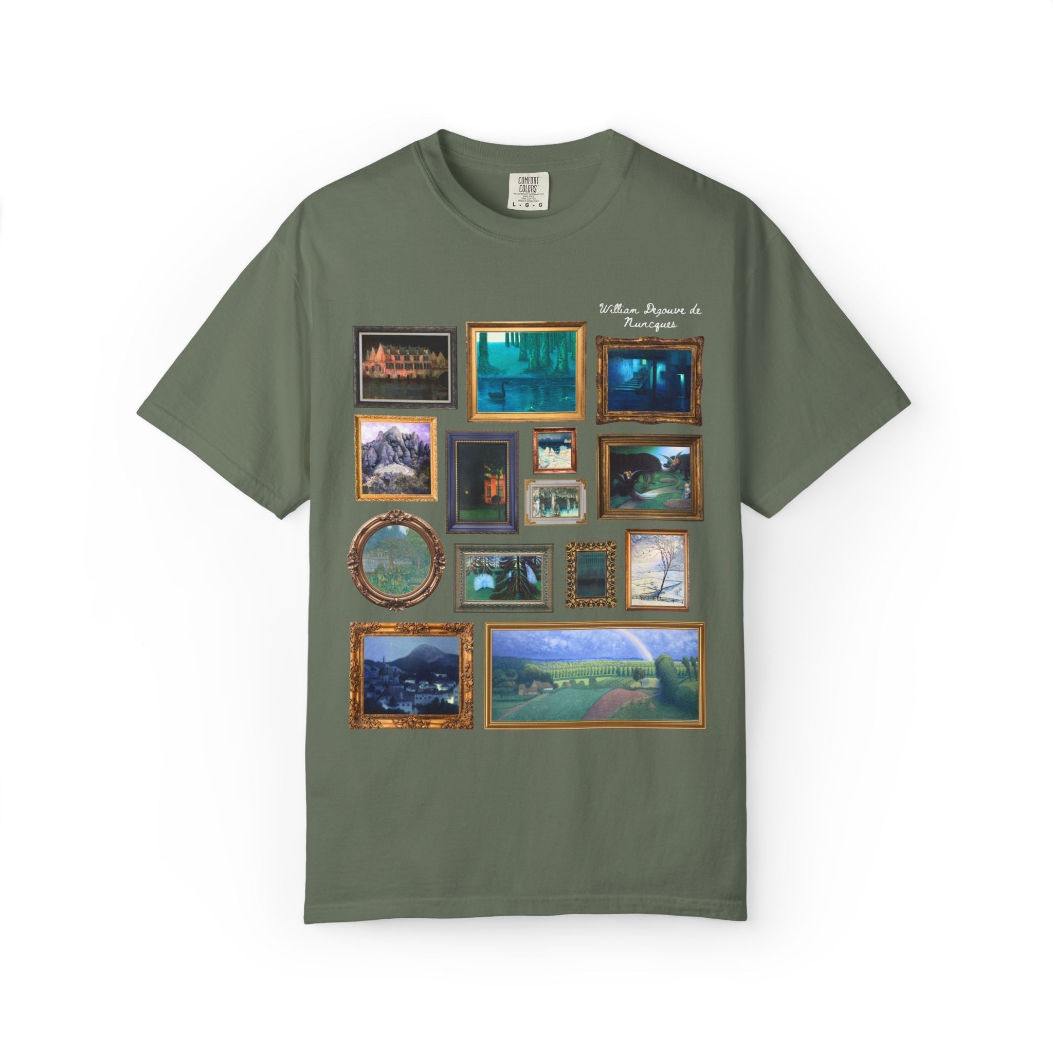 William Degouve de Nuncques Famous Painting Tee Shirt - Opal and June