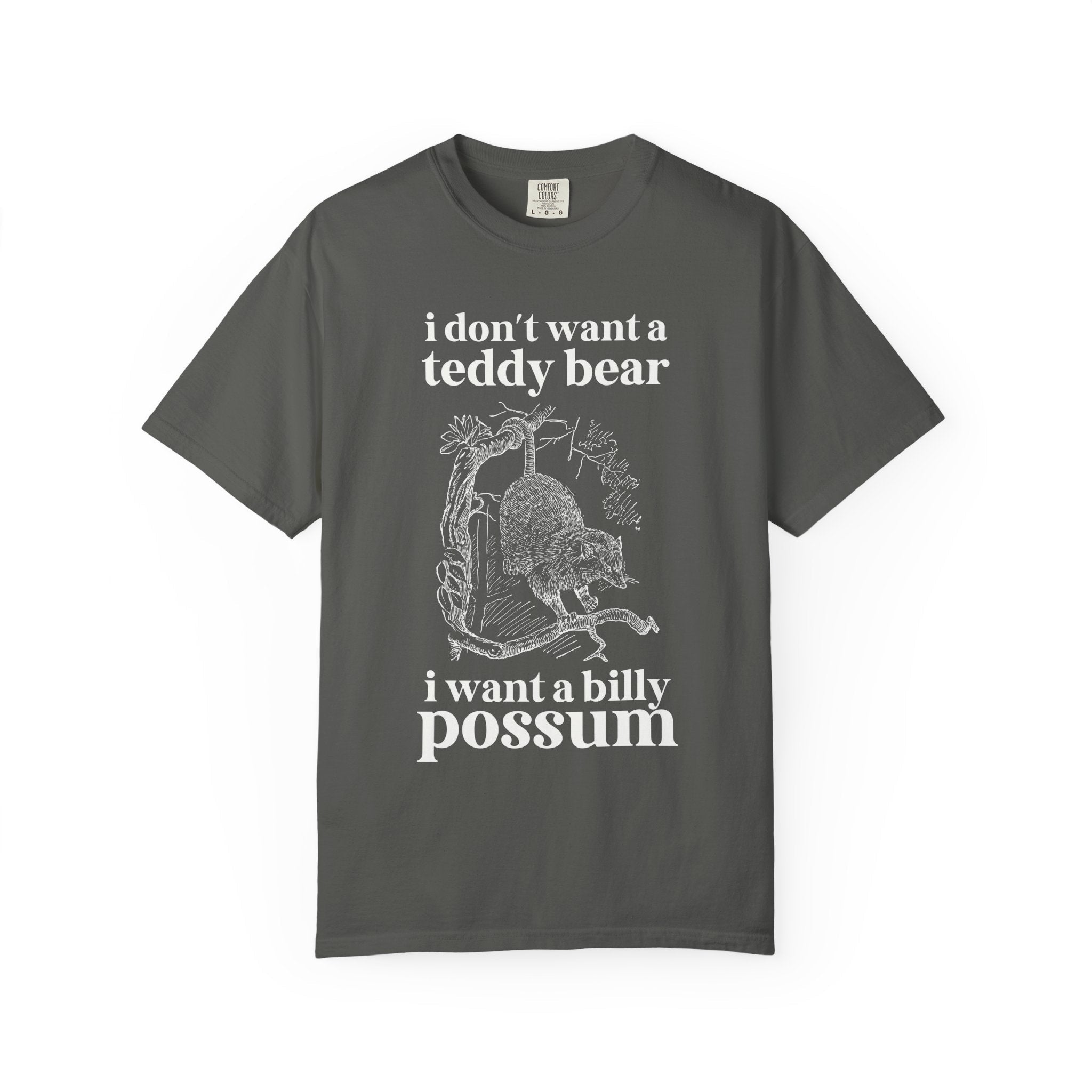 William Howard Taft US President Tee Shirt: I Don't Want a Teddy Bear I Want a Billy Possum, Silly Early 1900s American History Buff Gift - Opal and June