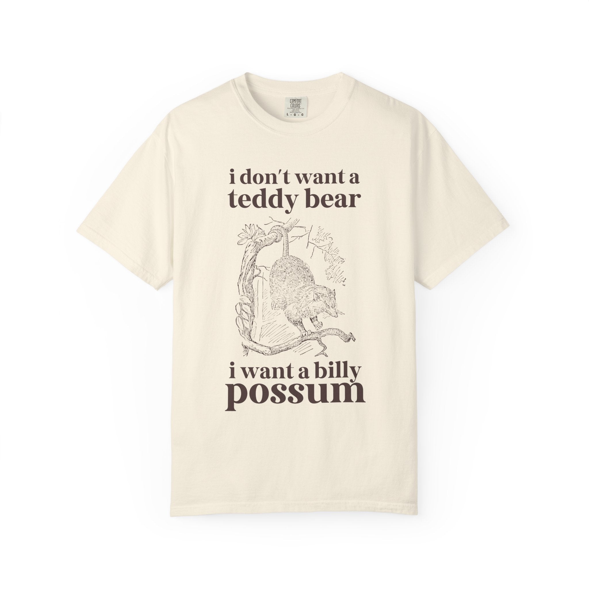 William Howard Taft US President Tee Shirt: I Don't Want a Teddy Bear I Want a Billy Possum, Silly Early 1900s American History Buff Gift - Opal and June