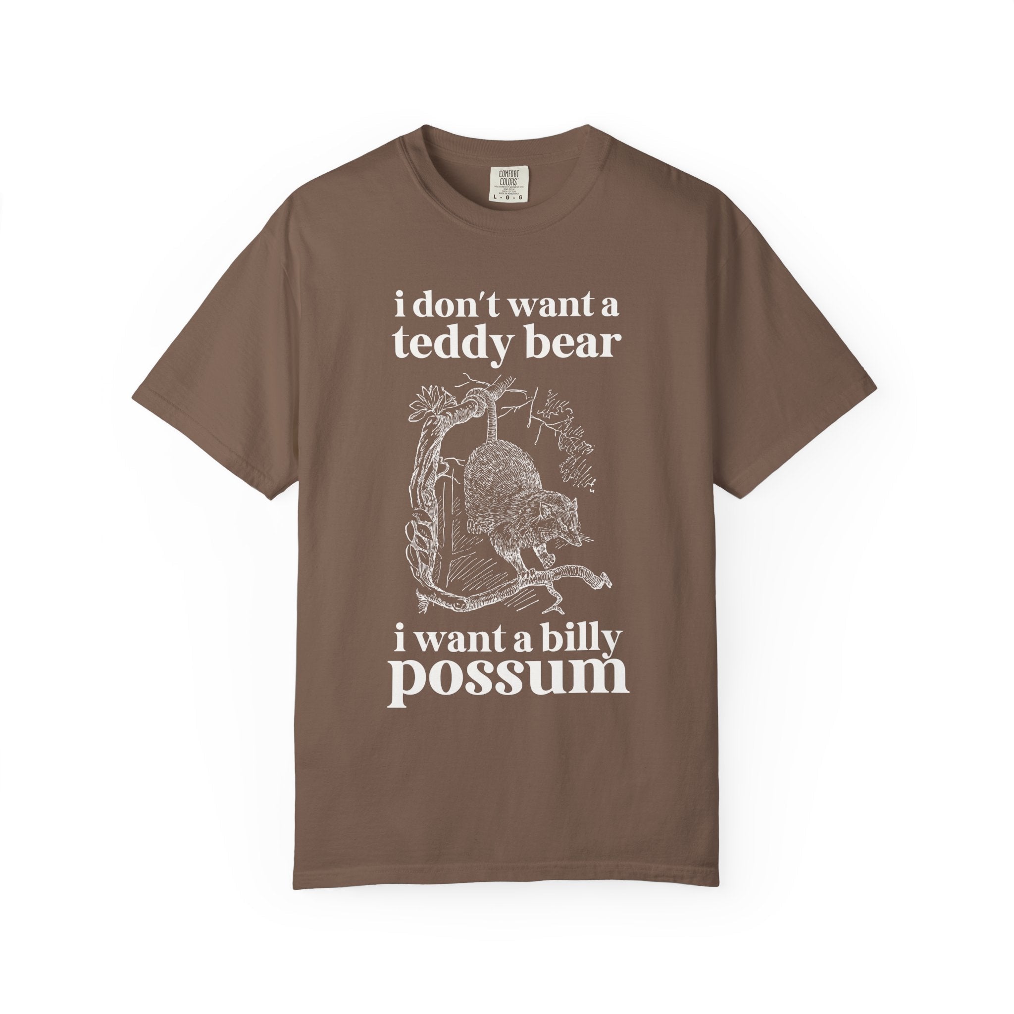 William Howard Taft US President Tee Shirt: I Don't Want a Teddy Bear I Want a Billy Possum, Silly Early 1900s American History Buff Gift - Opal and June