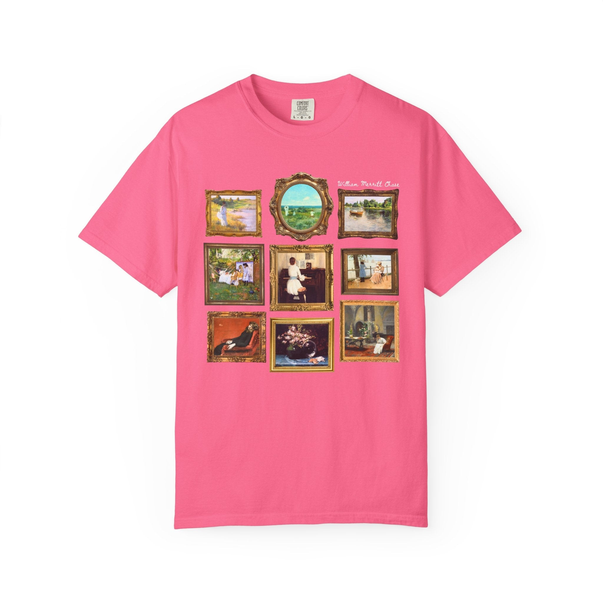 William Merrit Chase Art History Tee Shirt: Colorful Impressionism Landscape Artist, 19th Century American Art Historian Tee, Museum Lover - Opal and June