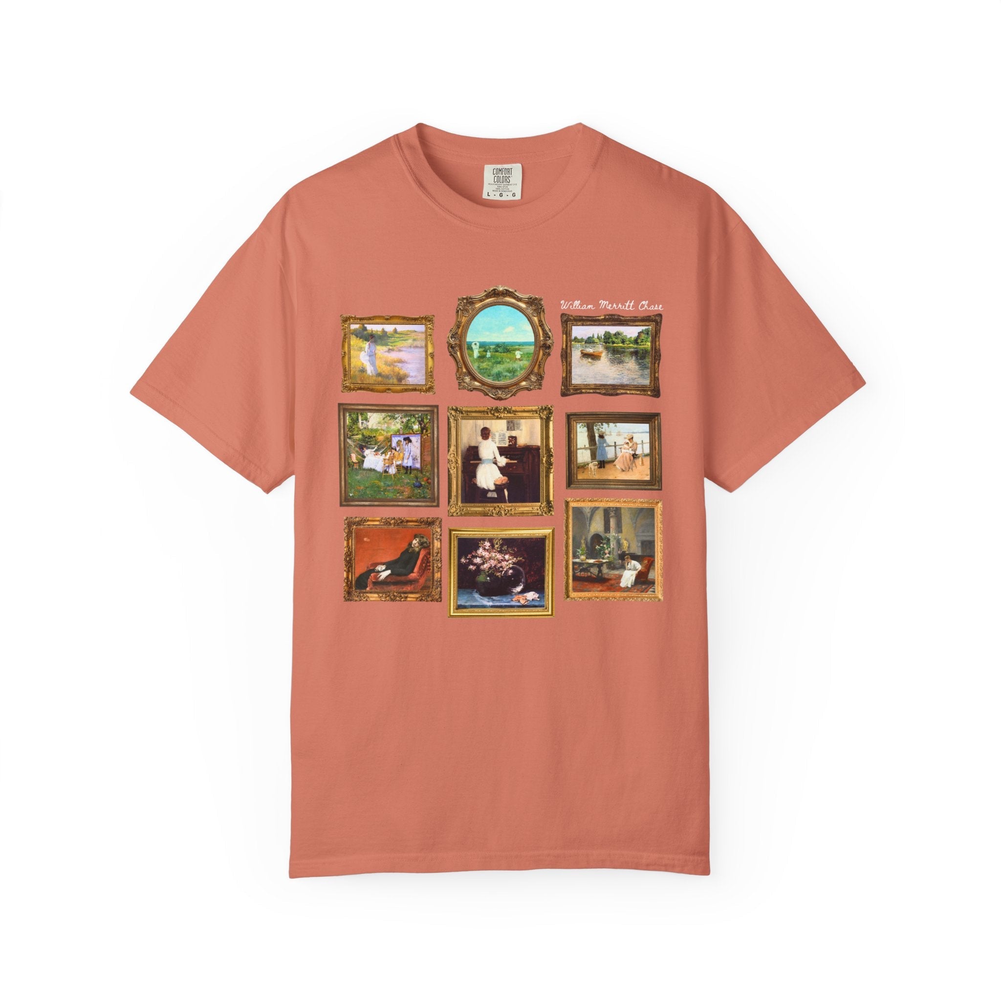 William Merrit Chase Art History Tee Shirt: Colorful Impressionism Landscape Artist, 19th Century American Art Historian Tee, Museum Lover - Opal and June