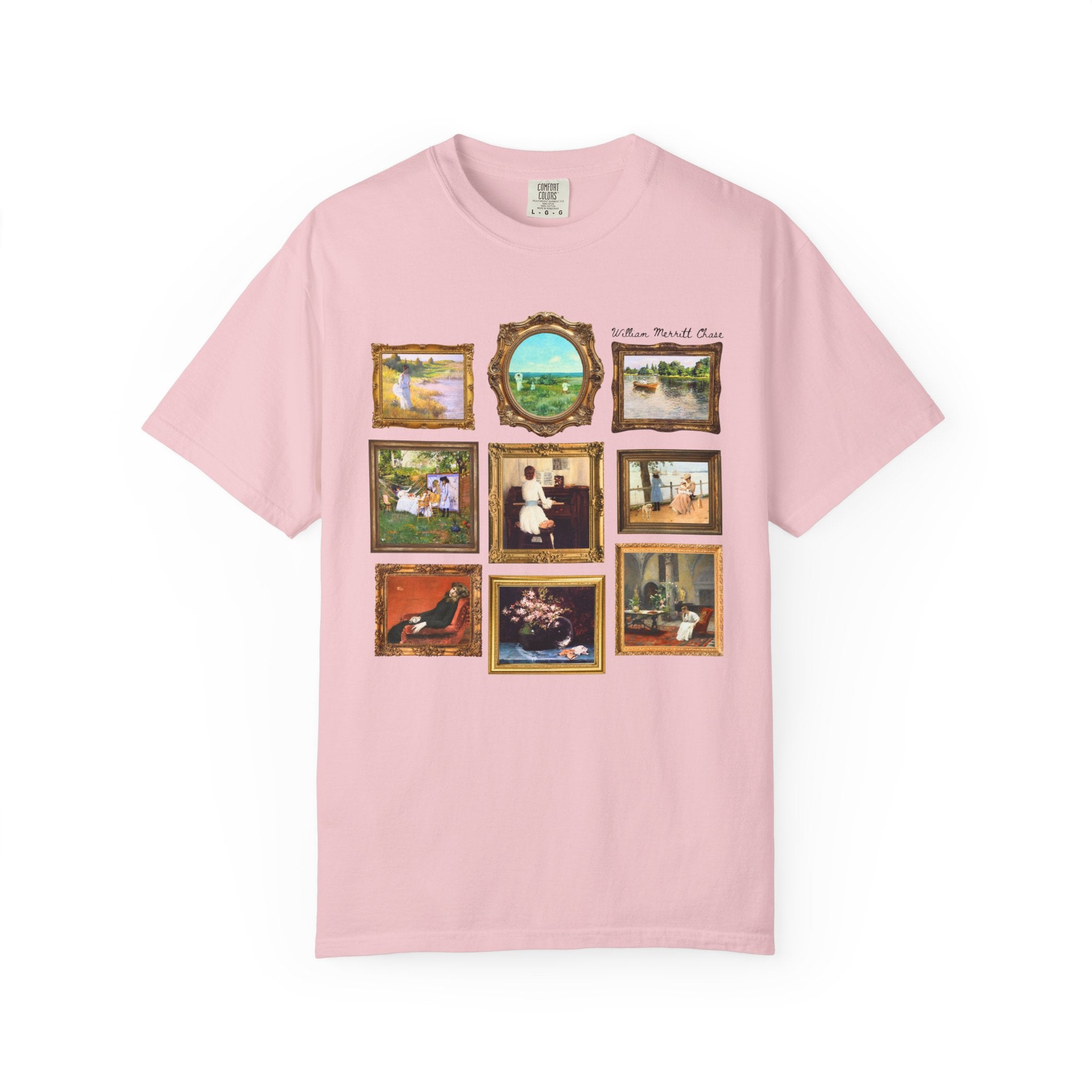 William Merrit Chase Art History Tee Shirt: Colorful Impressionism Landscape Artist, 19th Century American Art Historian Tee, Museum Lover - Opal and June