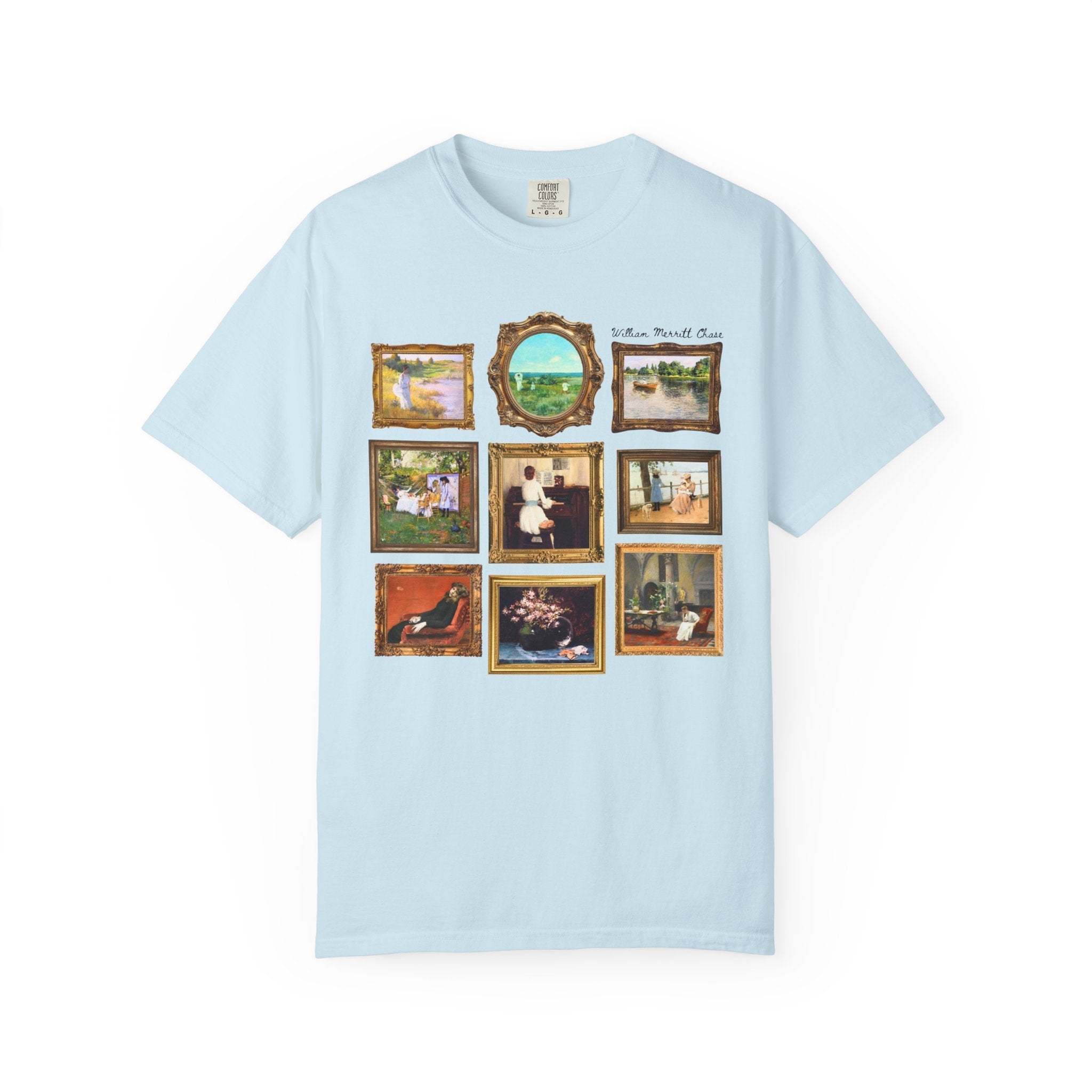 William Merrit Chase Art History Tee Shirt: Colorful Impressionism Landscape Artist, 19th Century American Art Historian Tee, Museum Lover - Opal and June