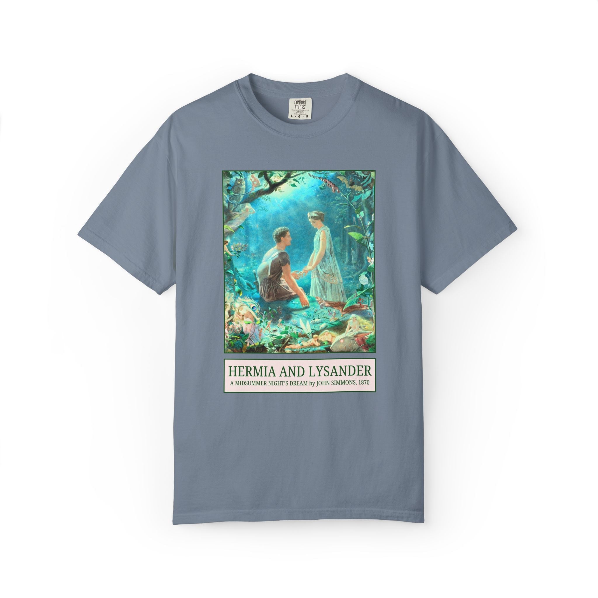 William Shakespeare Midsummer Night's Dream Art History Tee Shirt, Painting by John Simmons, High School or College English Teacher T-Shirt - Opal and June