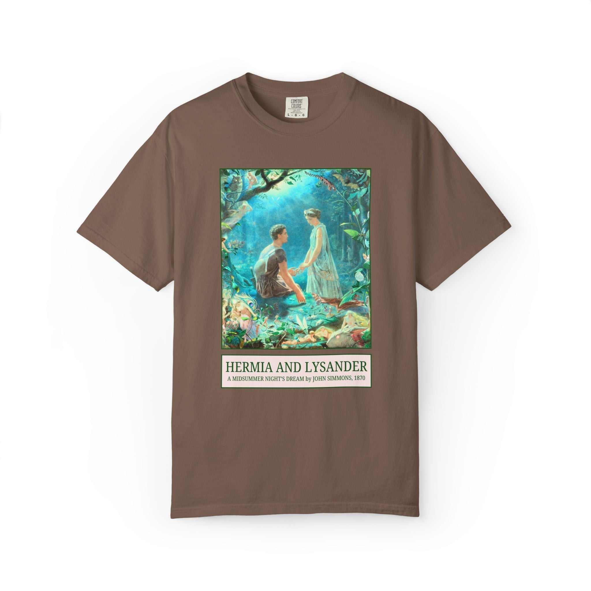 William Shakespeare Midsummer Night's Dream Art History Tee Shirt, Painting by John Simmons, High School or College English Teacher T-Shirt - Opal and June