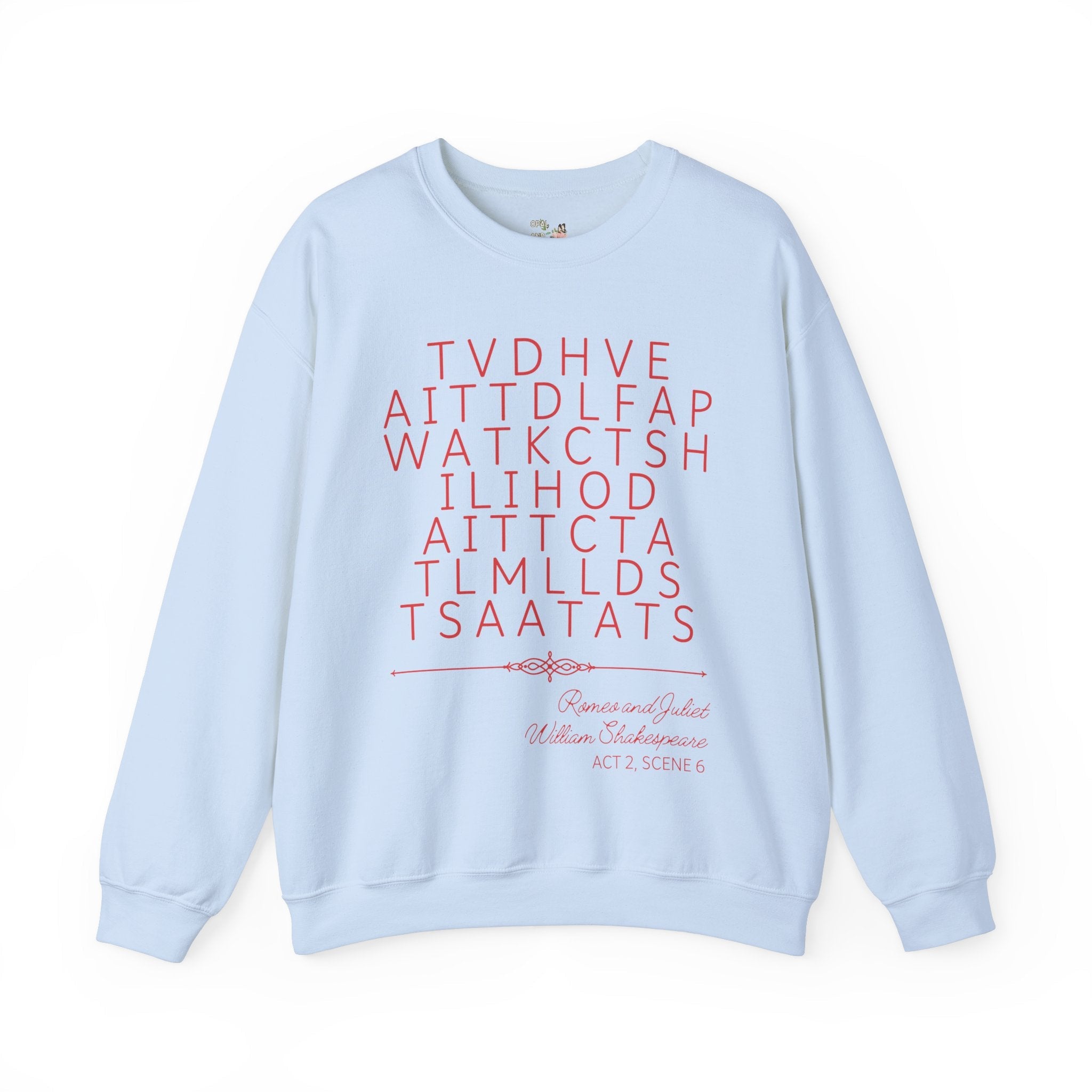 William Shakespeare Romeo and Juliet Sweatshirt - Opal and June