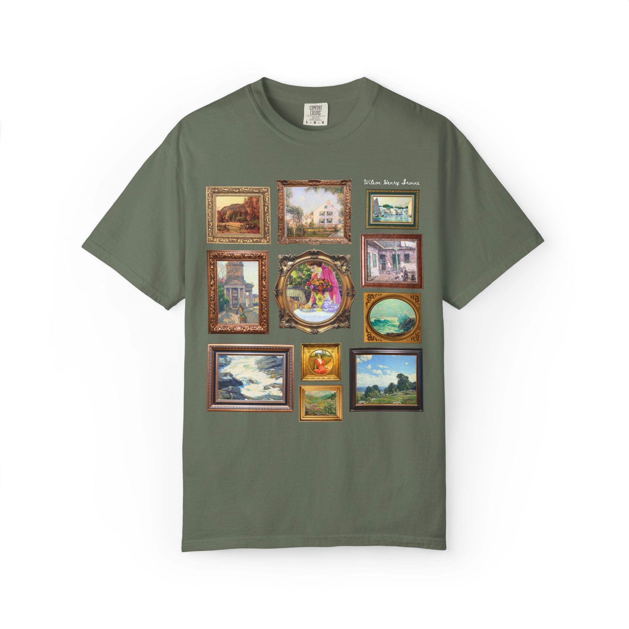 Wilson Henry Irvine Art History Famous Paintings Tee, American Impressionist Landscape Art Movement, Humanities Teacher or Art History Buff - Opal and June