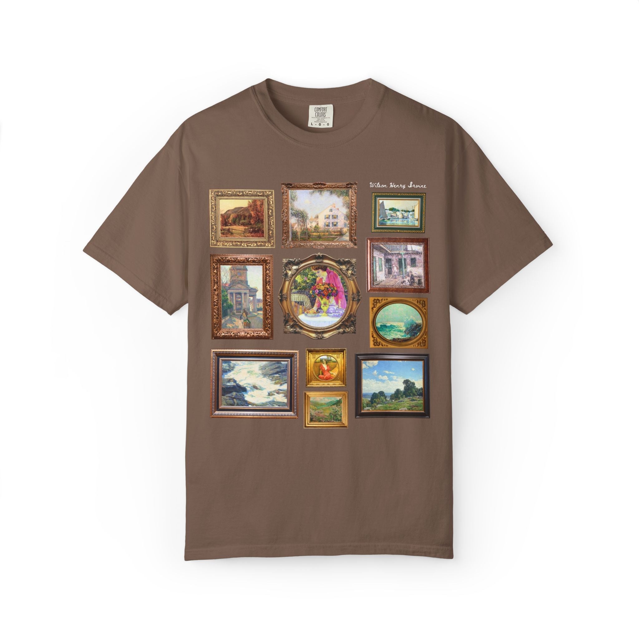 Wilson Henry Irvine Art History Famous Paintings Tee, American Impressionist Landscape Art Movement, Humanities Teacher or Art History Buff - Opal and June