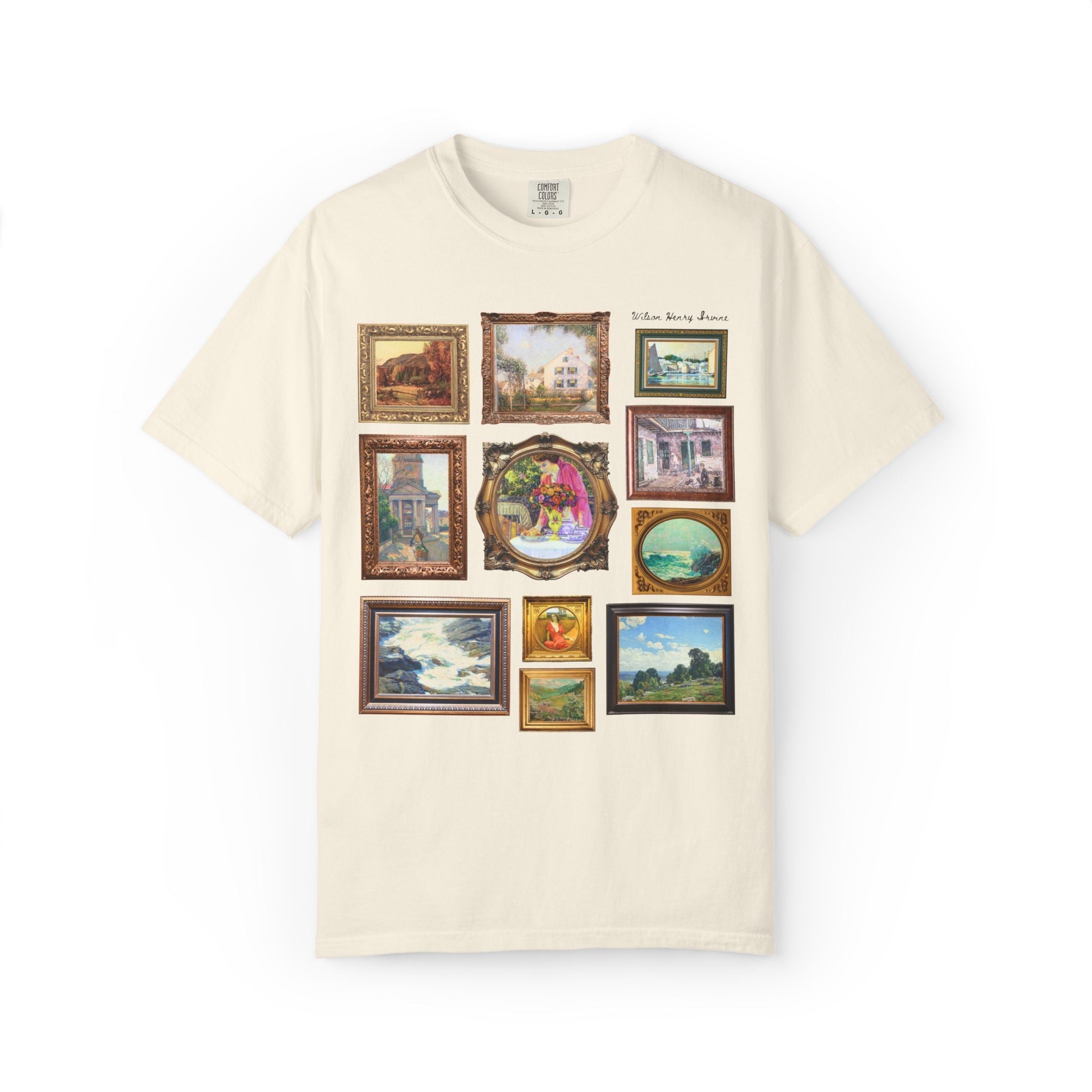 Wilson Henry Irvine Art History Famous Paintings Tee, American Impressionist Landscape Art Movement, Humanities Teacher or Art History Buff - Opal and June