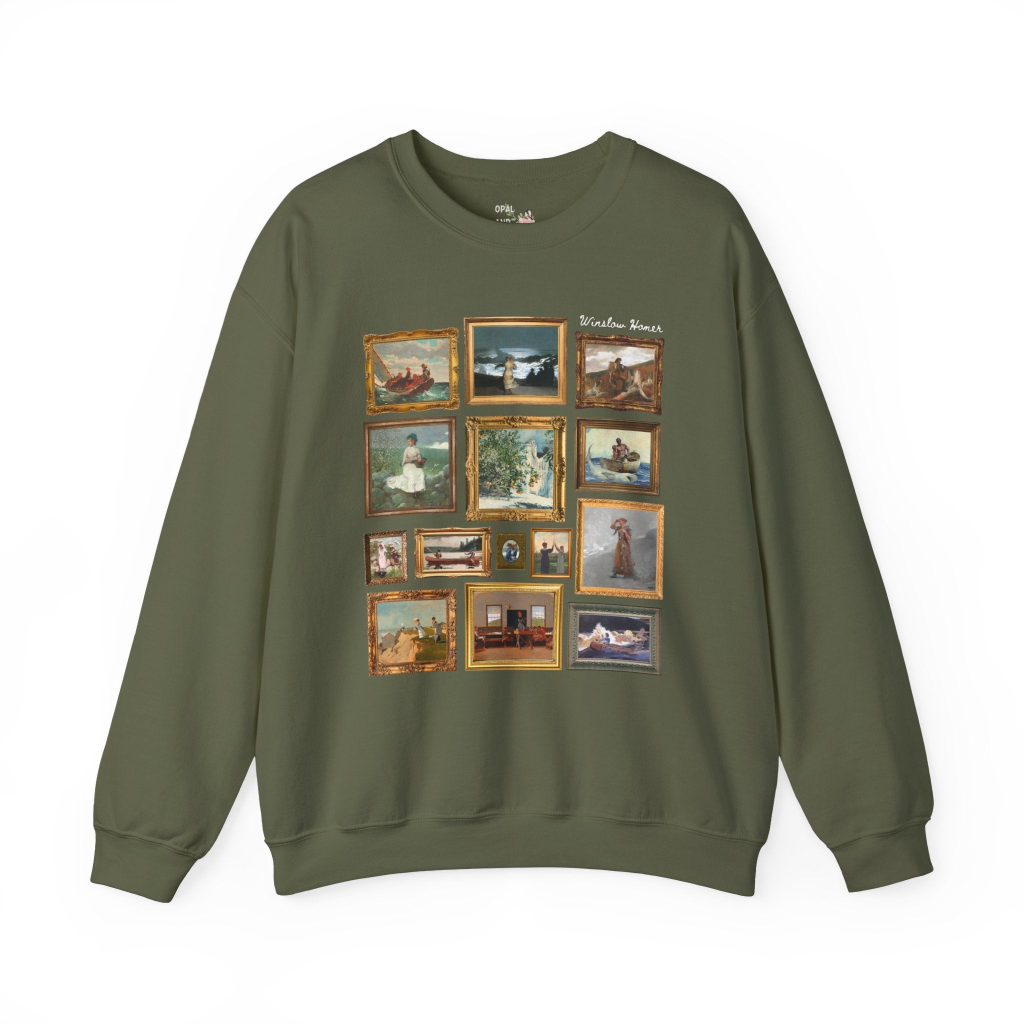 Winslow Homer Art History Sweatshirt with Famous Paintings, American Realism Art Movement, 19th Century and Early 1900s American Oil Paintings - Opal and June