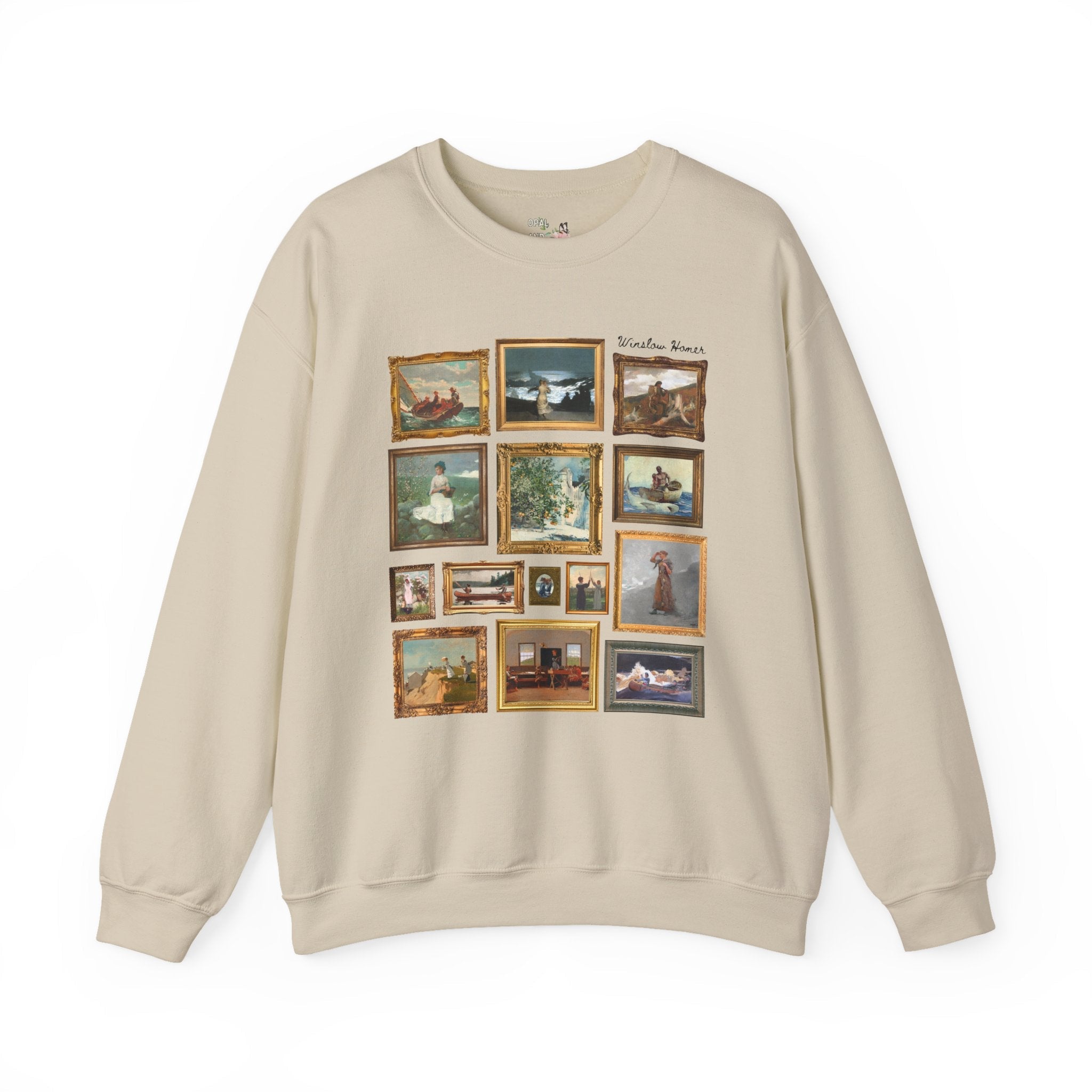 Winslow Homer Art History Sweatshirt with Famous Paintings, American Realism Art Movement, 19th Century and Early 1900s American Oil Paintings - Opal and June