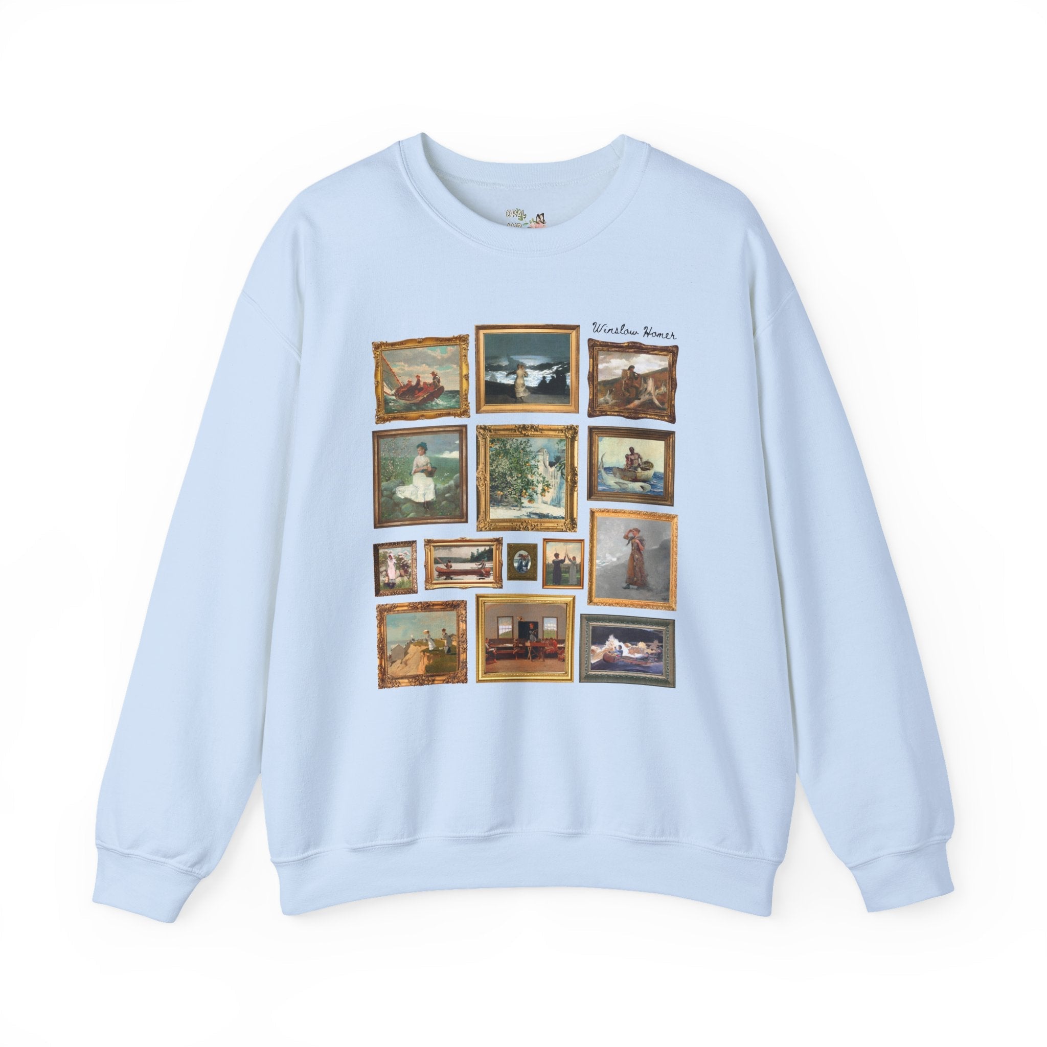 Winslow Homer Art History Sweatshirt with Famous Paintings, American Realism Art Movement, 19th Century and Early 1900s American Oil Paintings - Opal and June