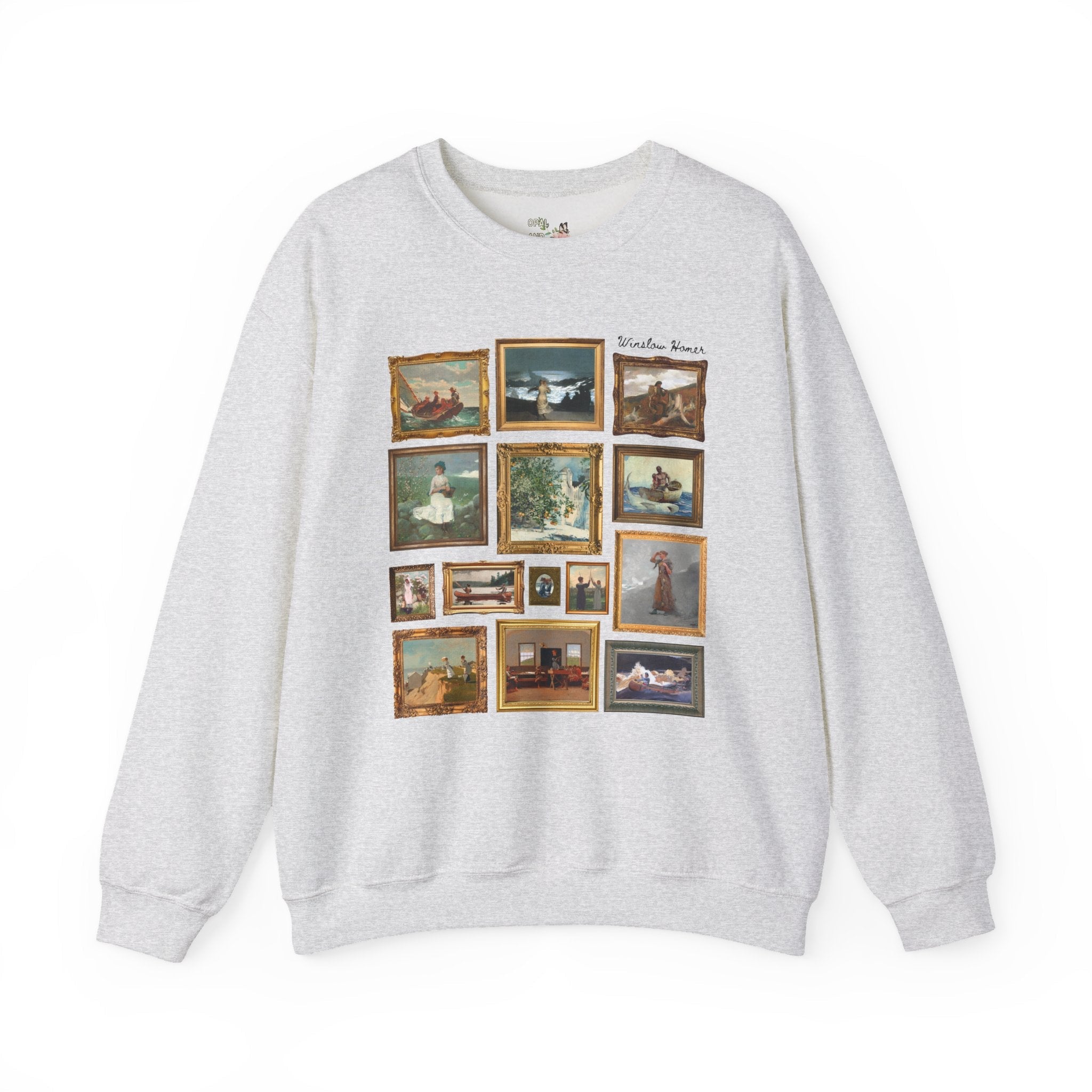 Winslow Homer Art History Sweatshirt with Famous Paintings, American Realism Art Movement, 19th Century and Early 1900s American Oil Paintings - Opal and June