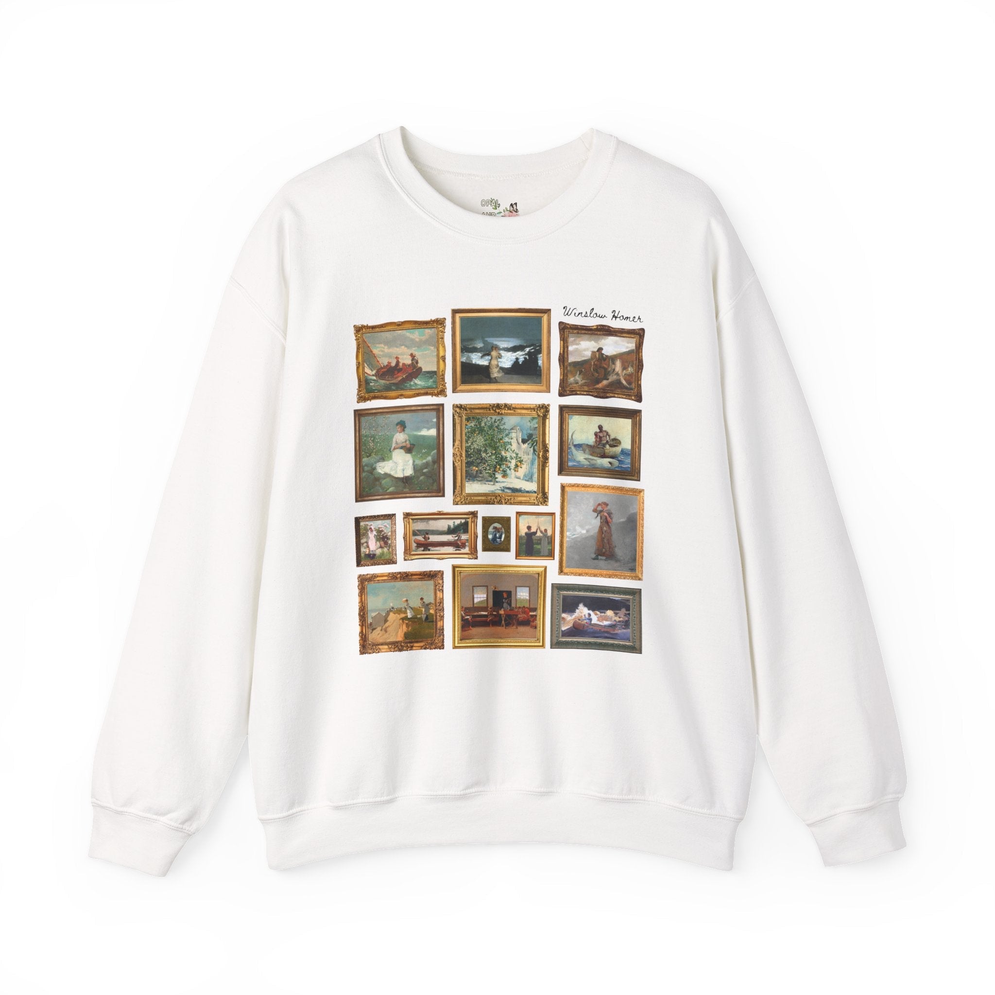 Winslow Homer Art History Sweatshirt with Famous Paintings, American Realism Art Movement, 19th Century and Early 1900s American Oil Paintings - Opal and June