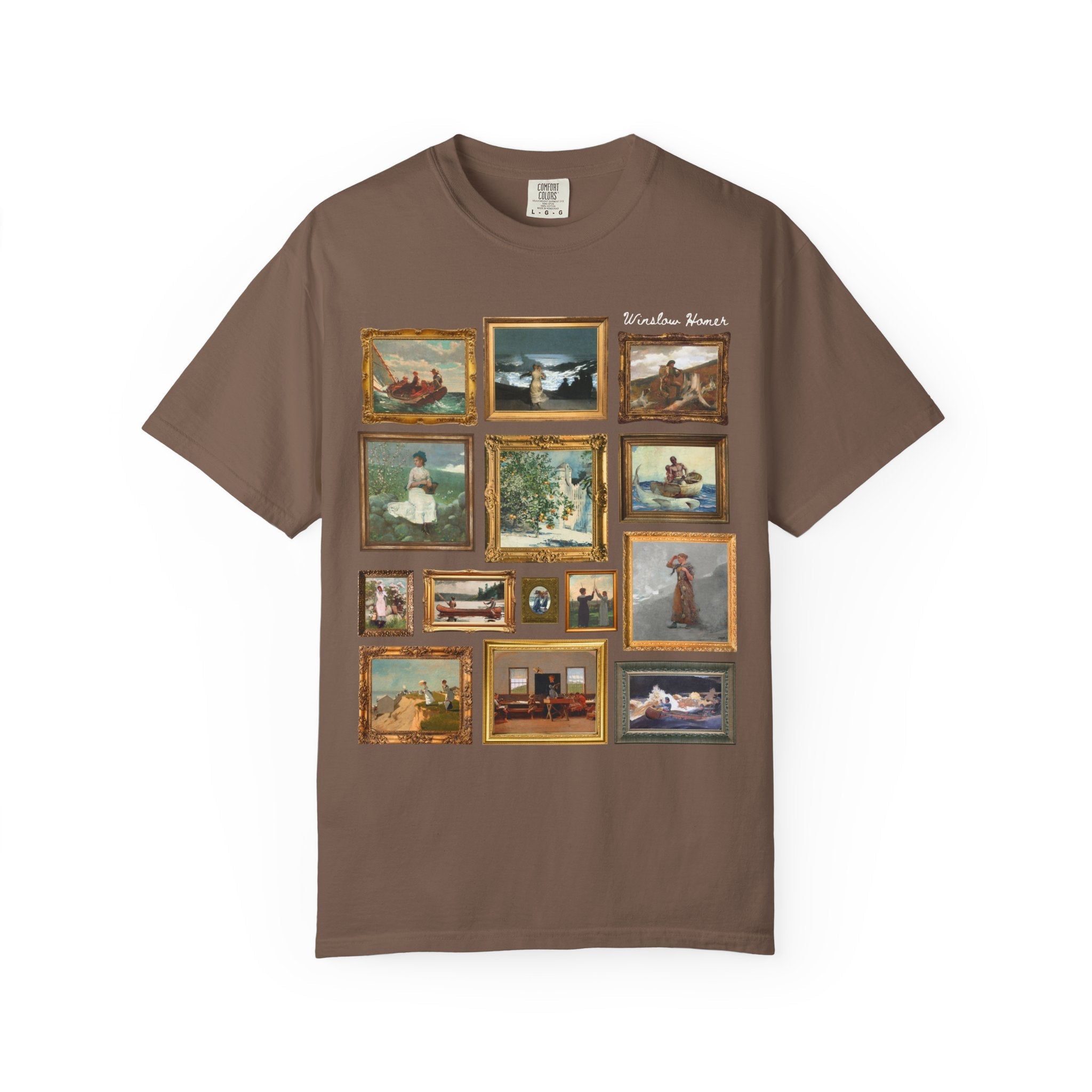 Winslow Homer Art History T-Shirt with Famous Paintings, American Realism Art Movement, 19th Century and Early 1900s American Oil Paintings - Opal and June