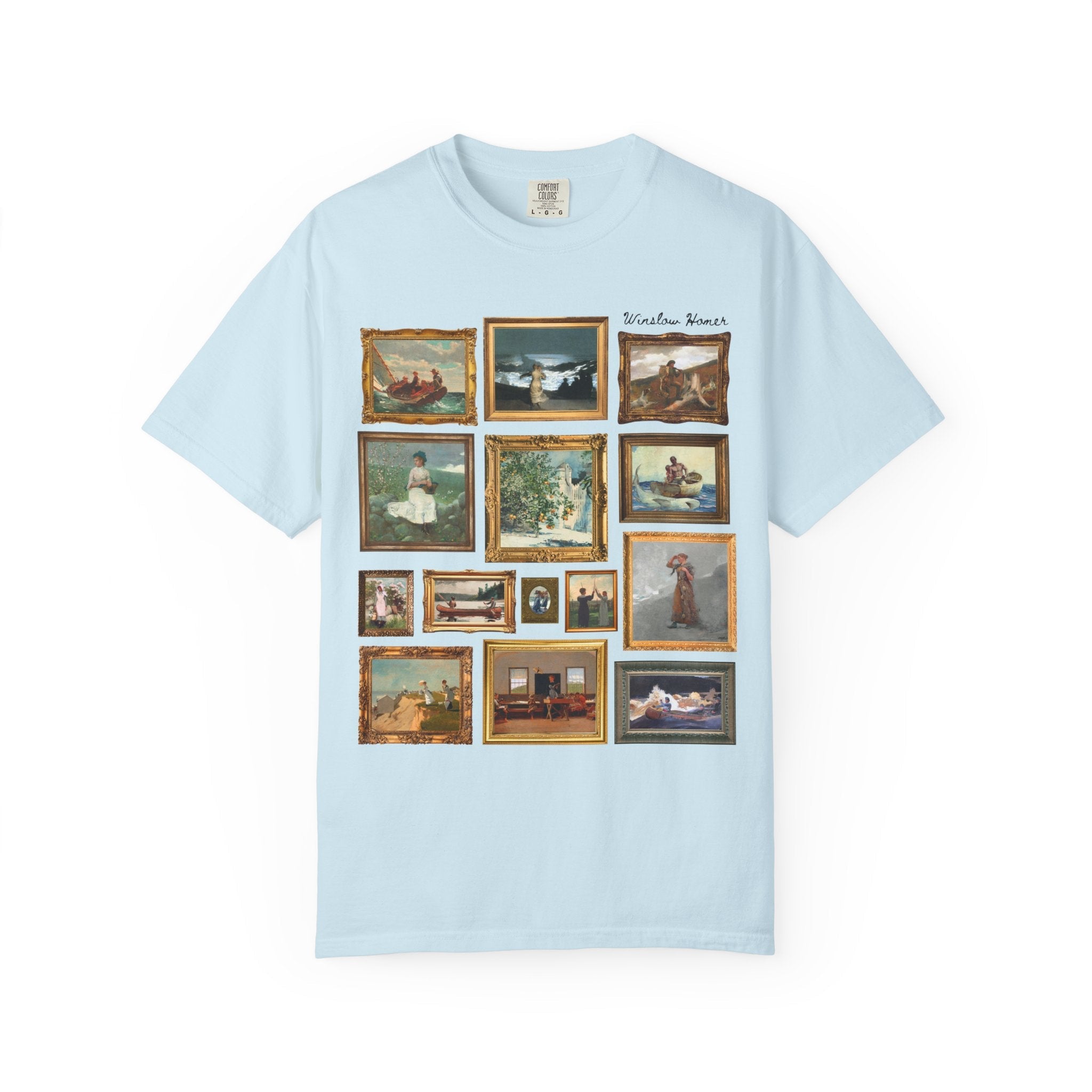 Winslow Homer Art History T-Shirt with Famous Paintings, American Realism Art Movement, 19th Century and Early 1900s American Oil Paintings - Opal and June